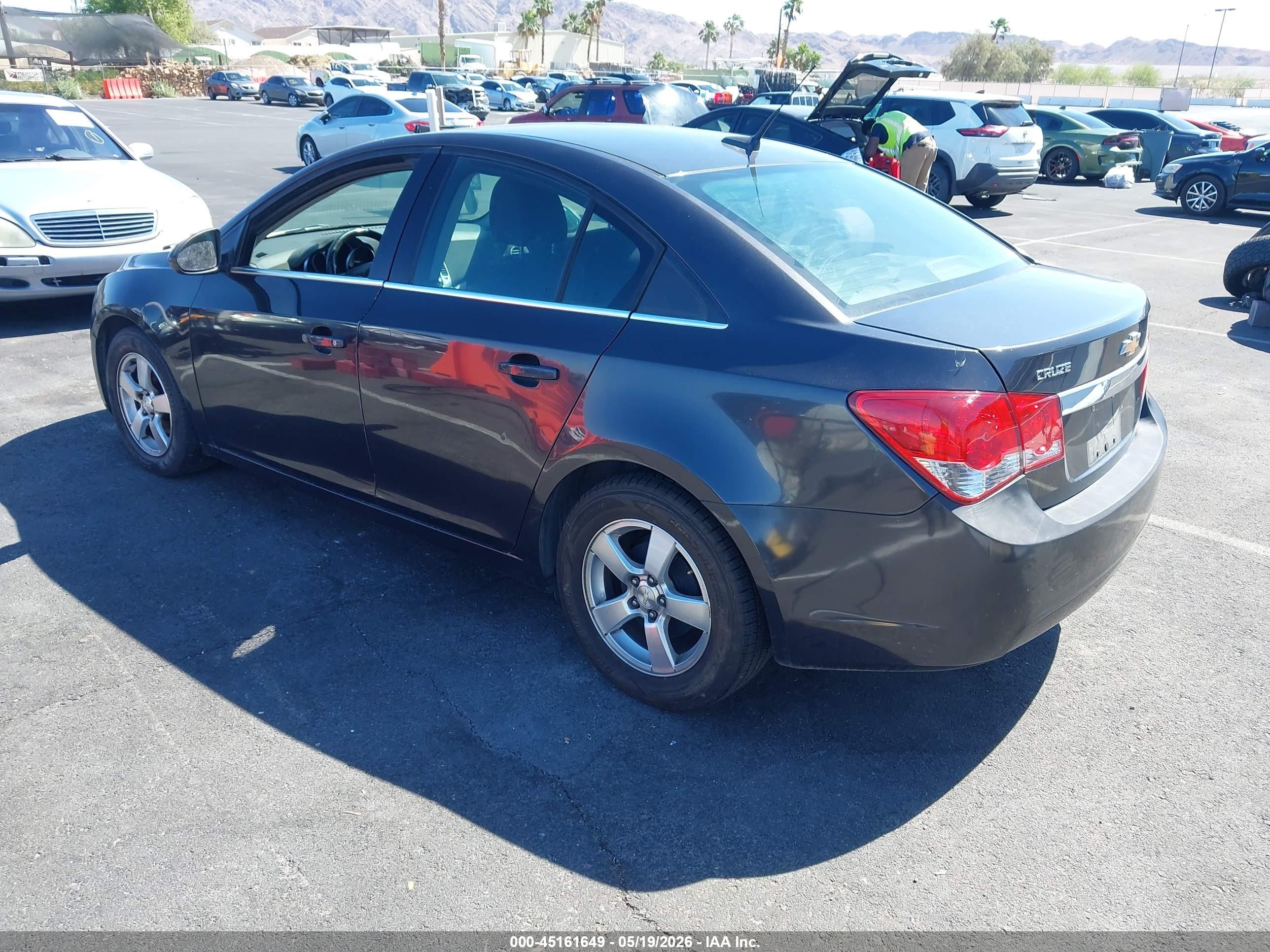 2014 Chevrolet Cruze 1lt Auto Gray vin: 1G1PC5SB0E7120082