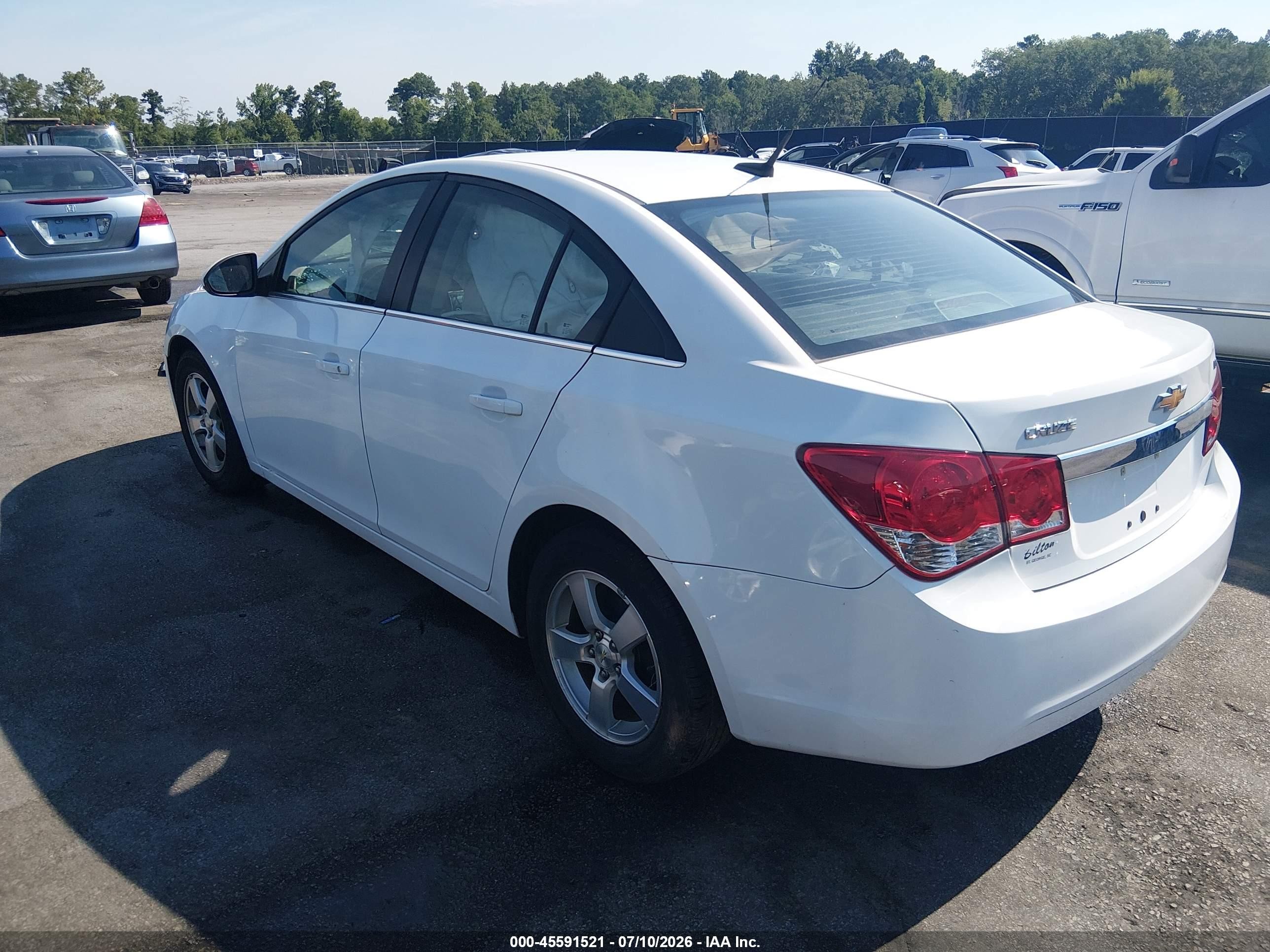 2014 Chevrolet Cruze 1lt Auto White vin: 1G1PC5SB0E7124245