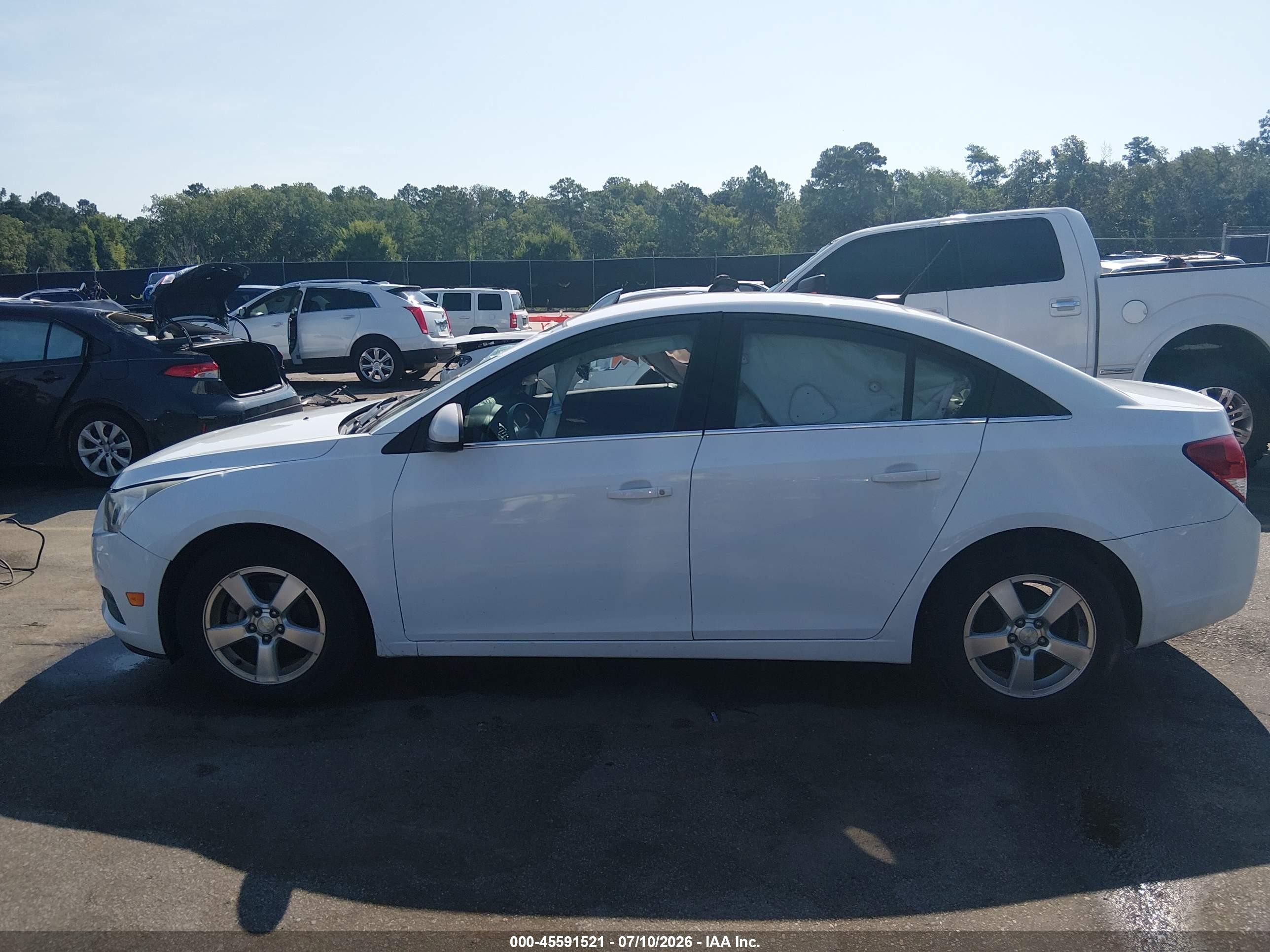 2014 Chevrolet Cruze 1lt Auto White vin: 1G1PC5SB0E7124245