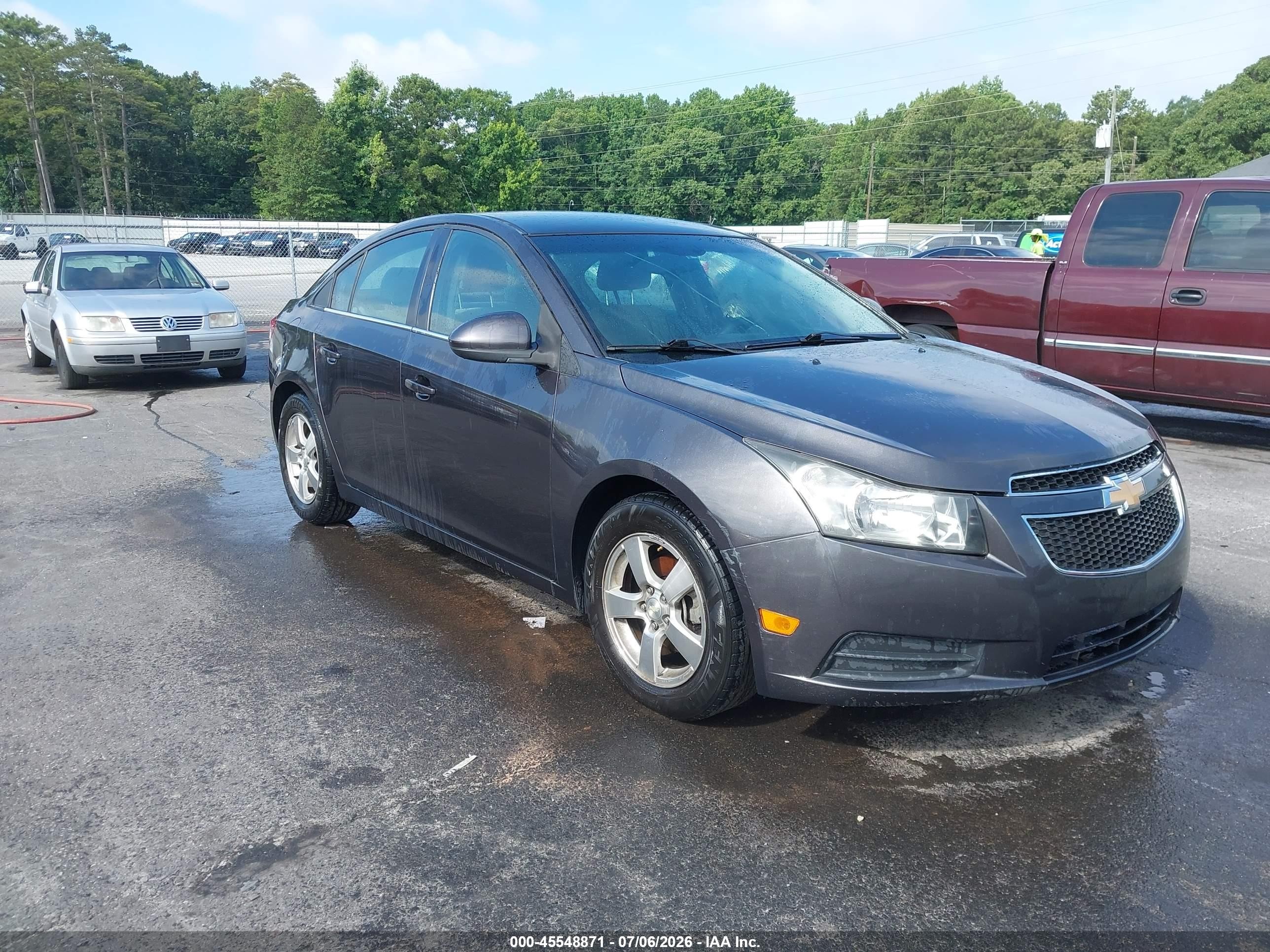 2014 Chevrolet Cruze 1lt Auto Gray vin: 1G1PC5SB0E7158685