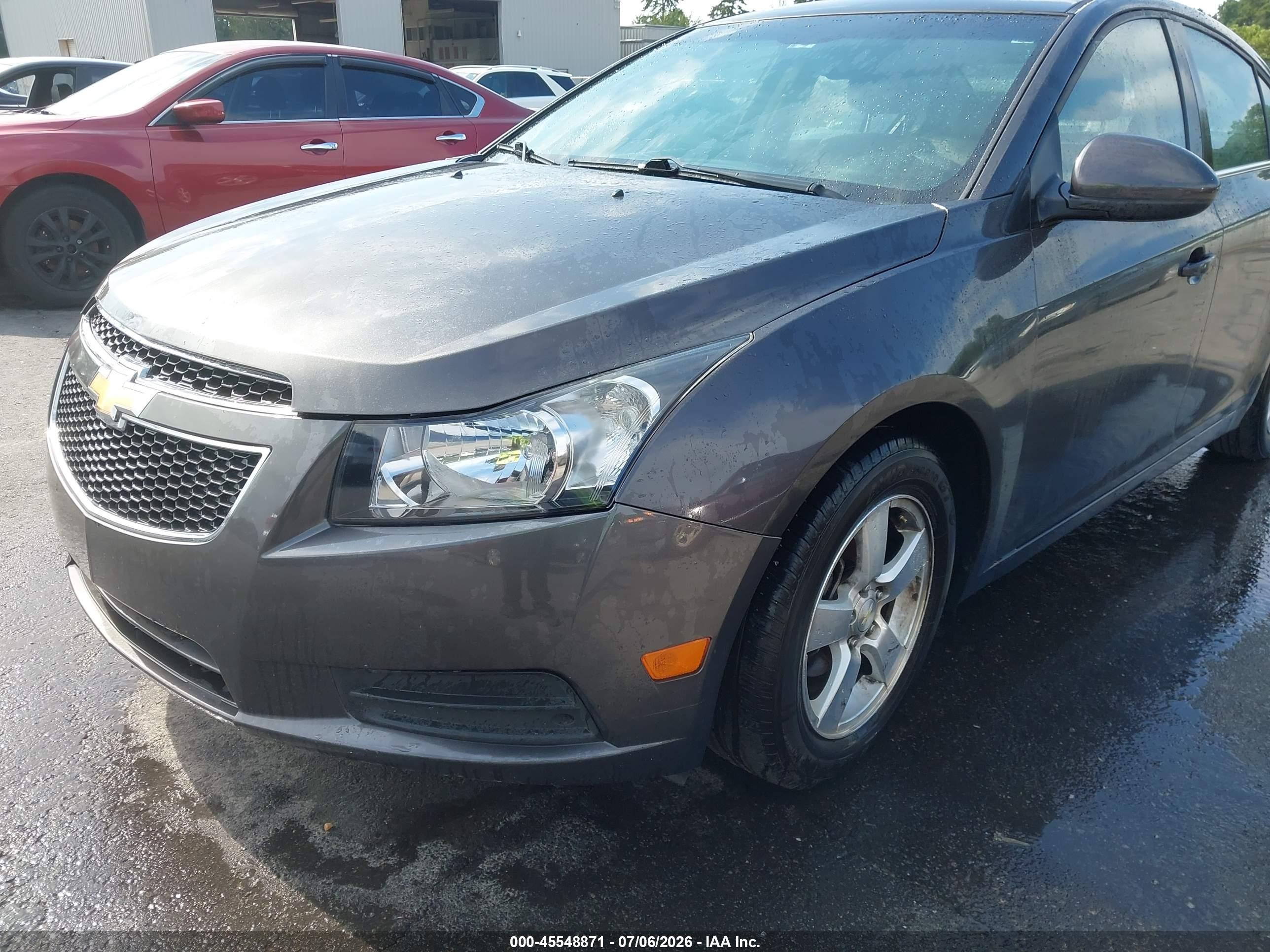 2014 Chevrolet Cruze 1lt Auto Gray vin: 1G1PC5SB0E7158685