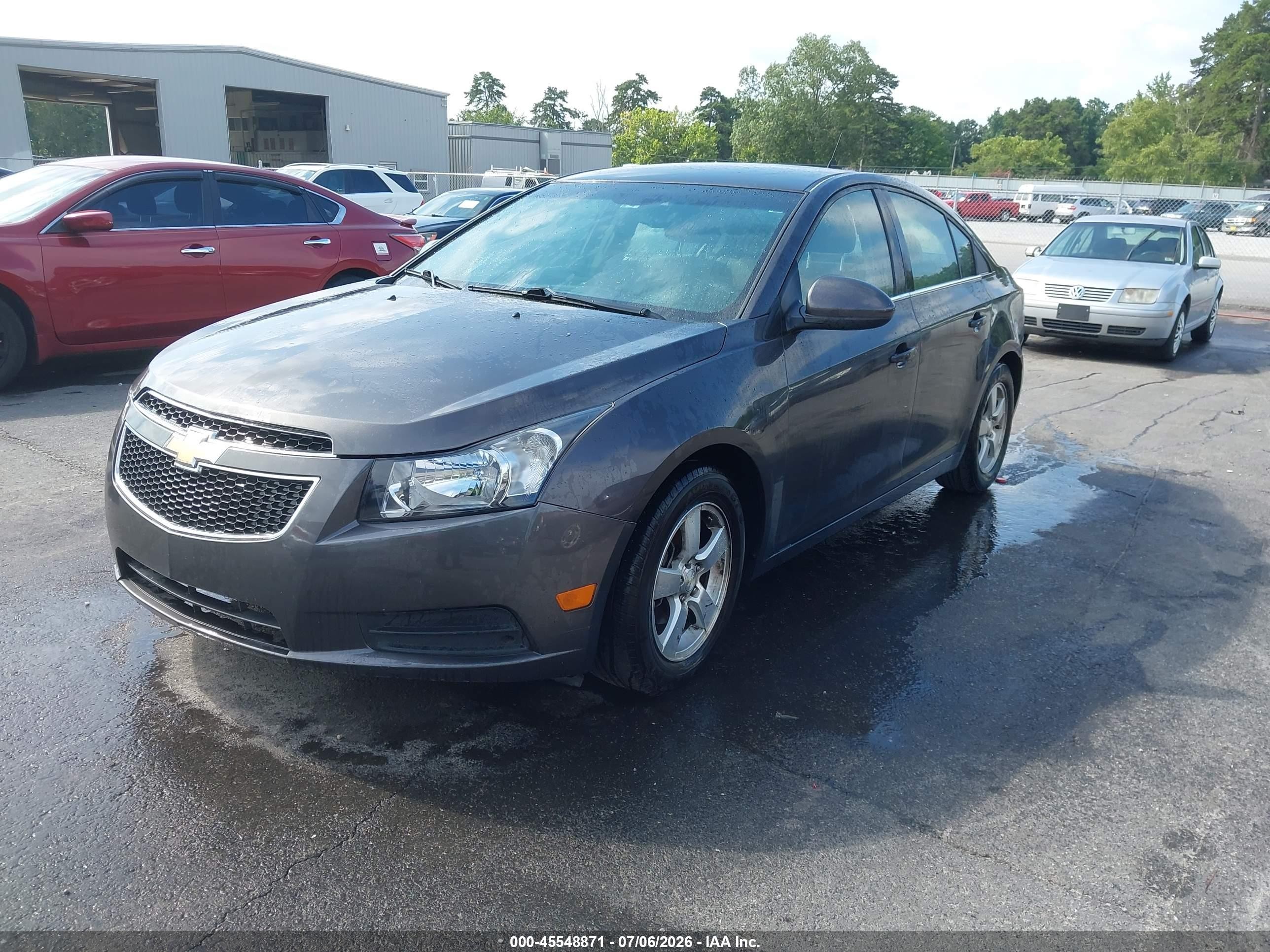 2014 Chevrolet Cruze 1lt Auto Gray vin: 1G1PC5SB0E7158685