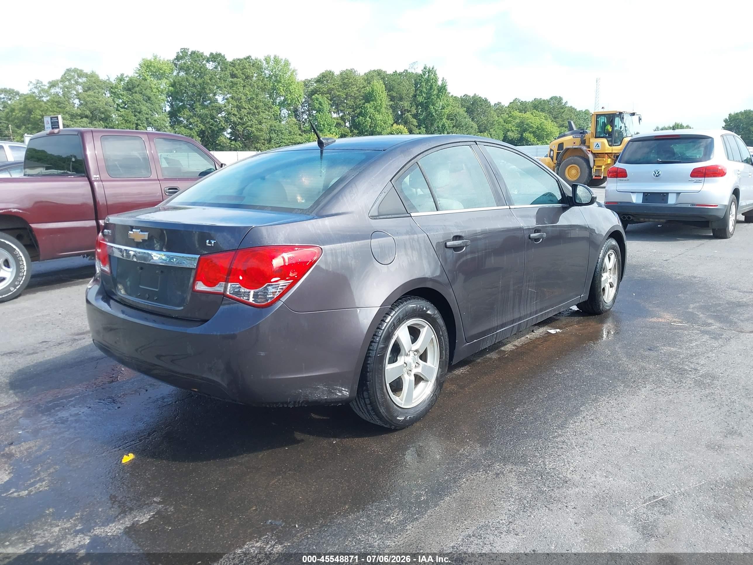 2014 Chevrolet Cruze 1lt Auto Gray vin: 1G1PC5SB0E7158685