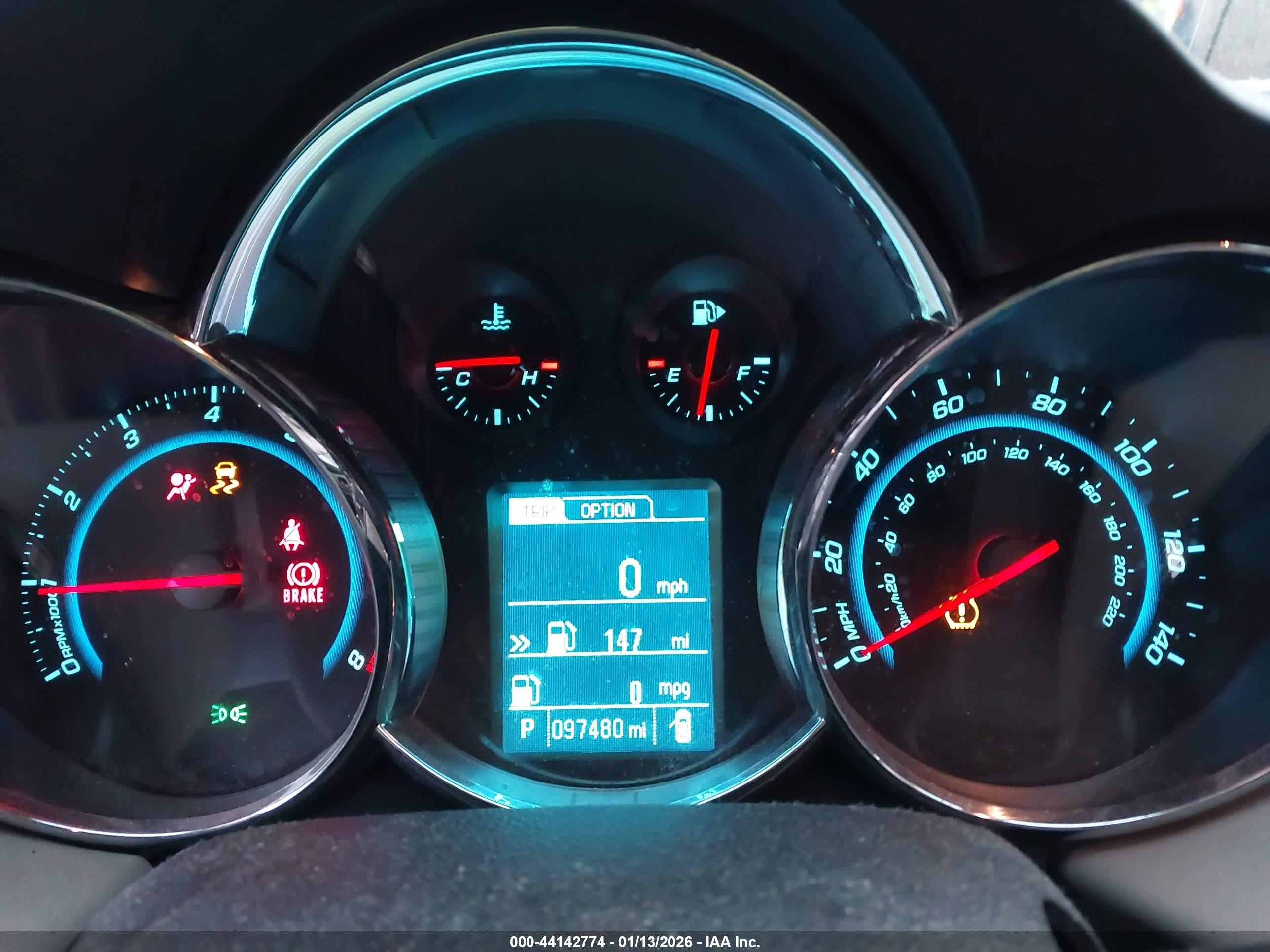 2014 Chevrolet Cruze 1lt Auto Синий vin: 1G1PC5SB0E7195784