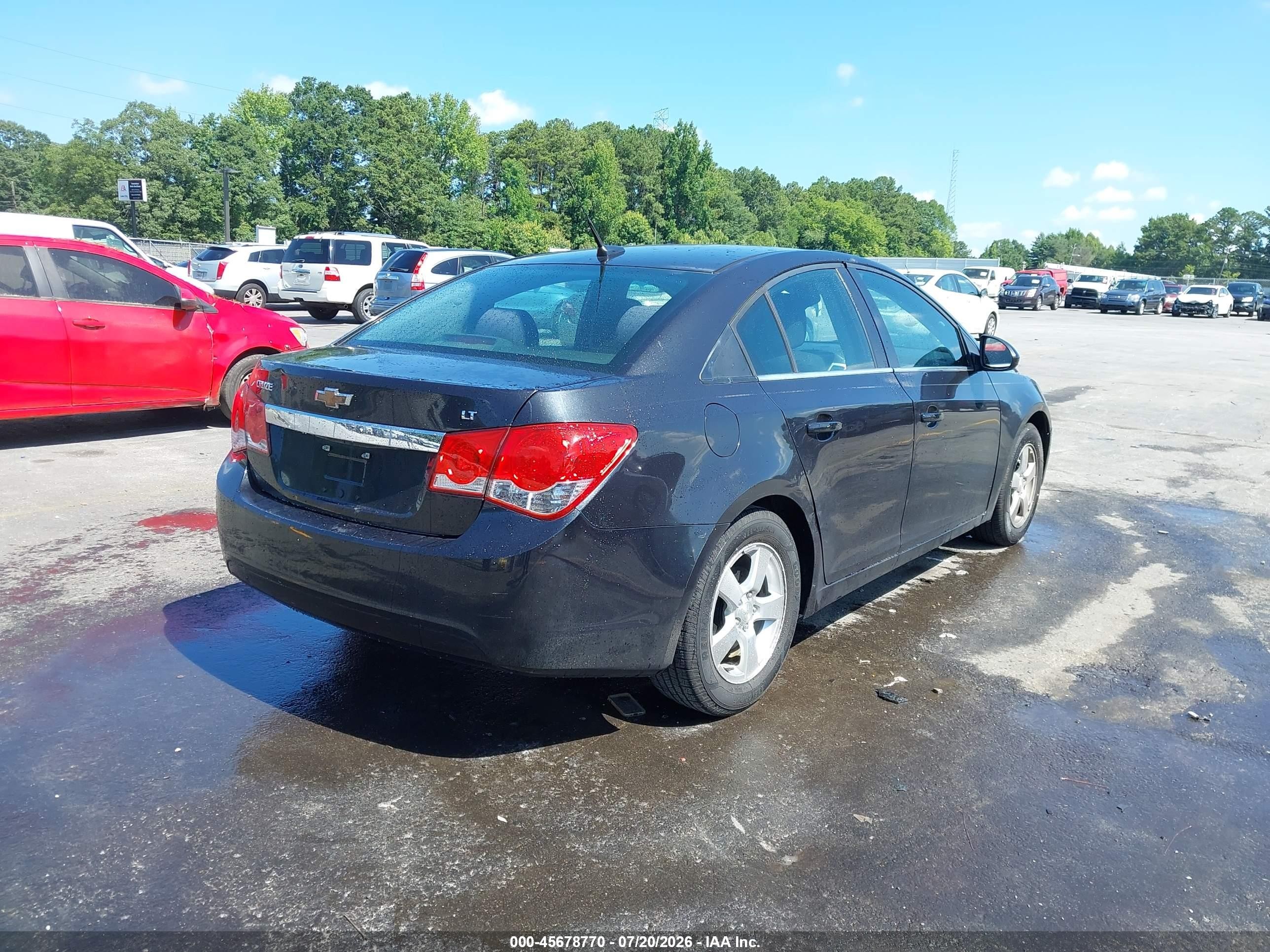 2014 Chevrolet Cruze 1lt Auto Gray vin: 1G1PC5SB0E7223938