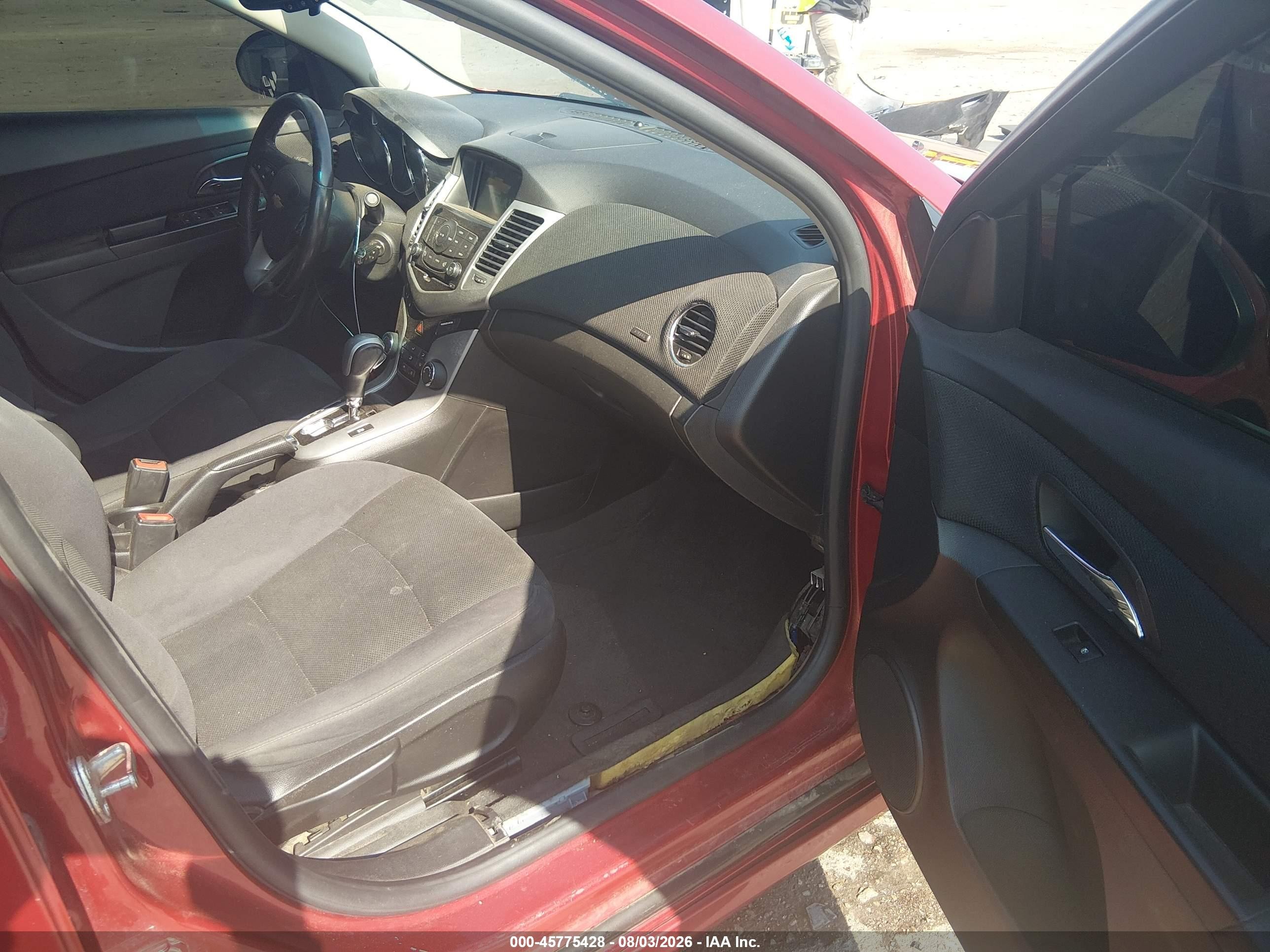 2014 Chevrolet Cruze 1lt Auto Red vin: 1G1PC5SB0E7300792