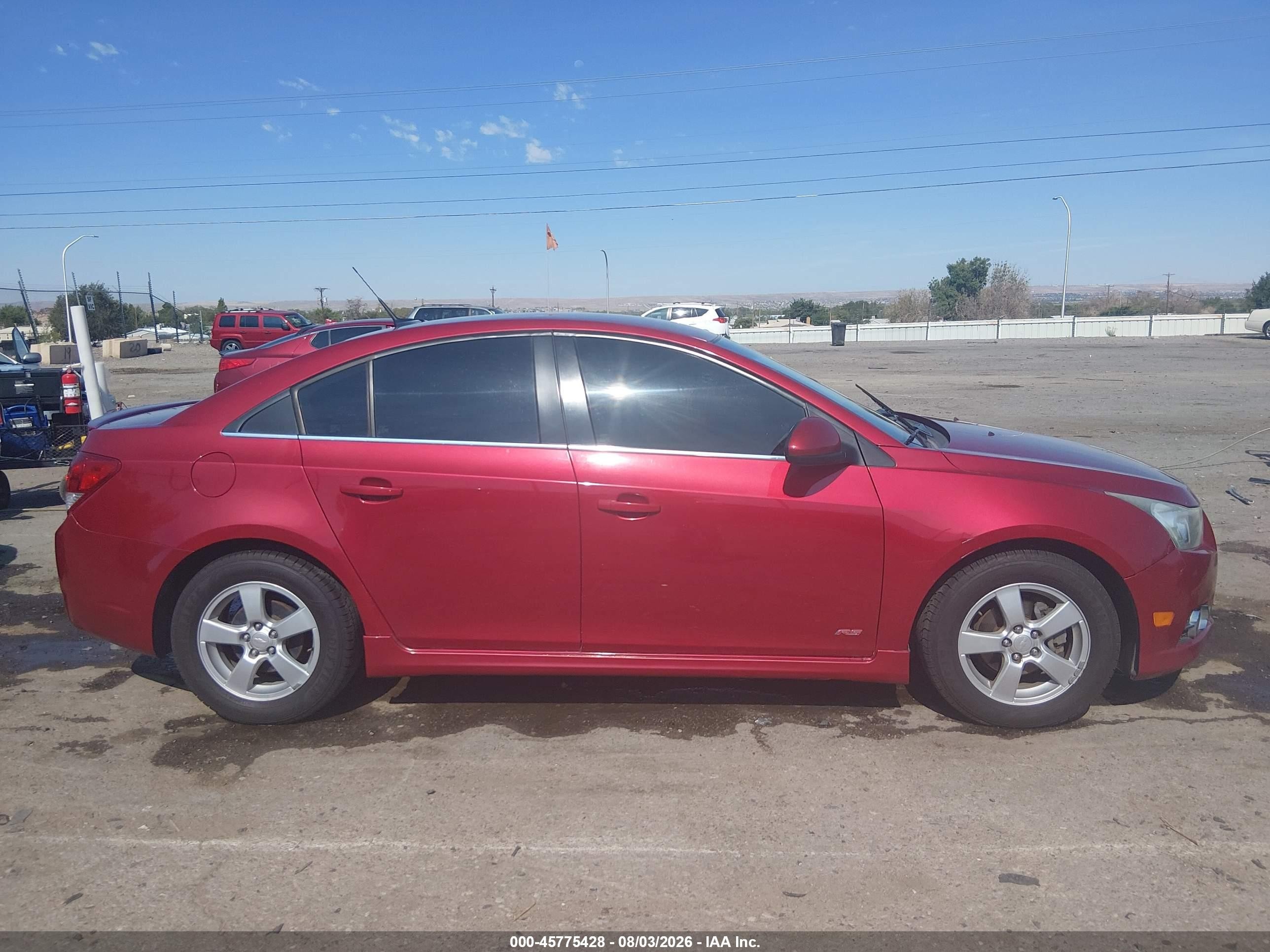 2014 Chevrolet Cruze 1lt Auto Red vin: 1G1PC5SB0E7300792