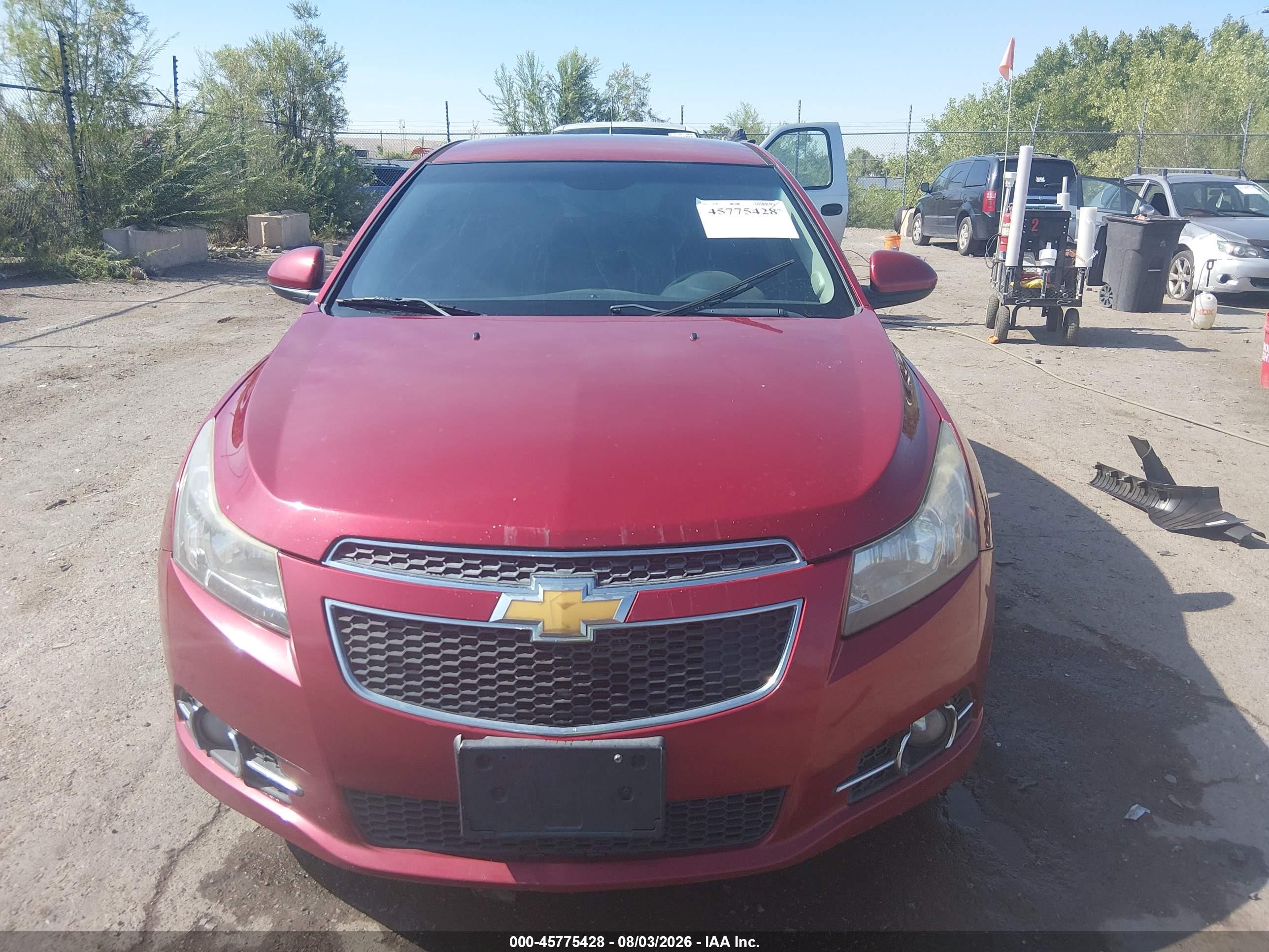 2014 Chevrolet Cruze 1lt Auto Red vin: 1G1PC5SB0E7300792