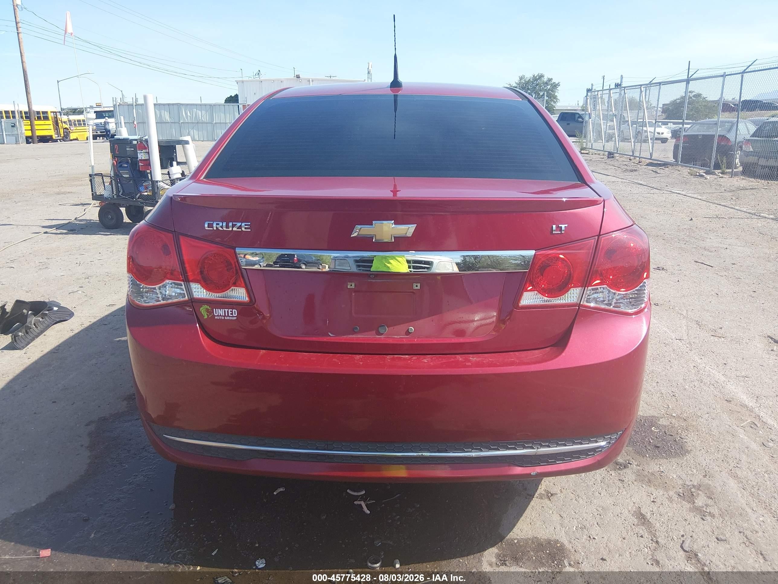 2014 Chevrolet Cruze 1lt Auto Red vin: 1G1PC5SB0E7300792