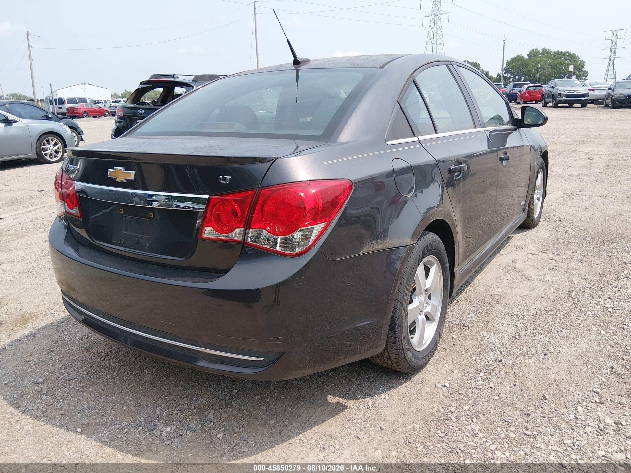 2014 Chevrolet Cruze 1lt Auto Gray vin: 1G1PC5SB0E7344128
