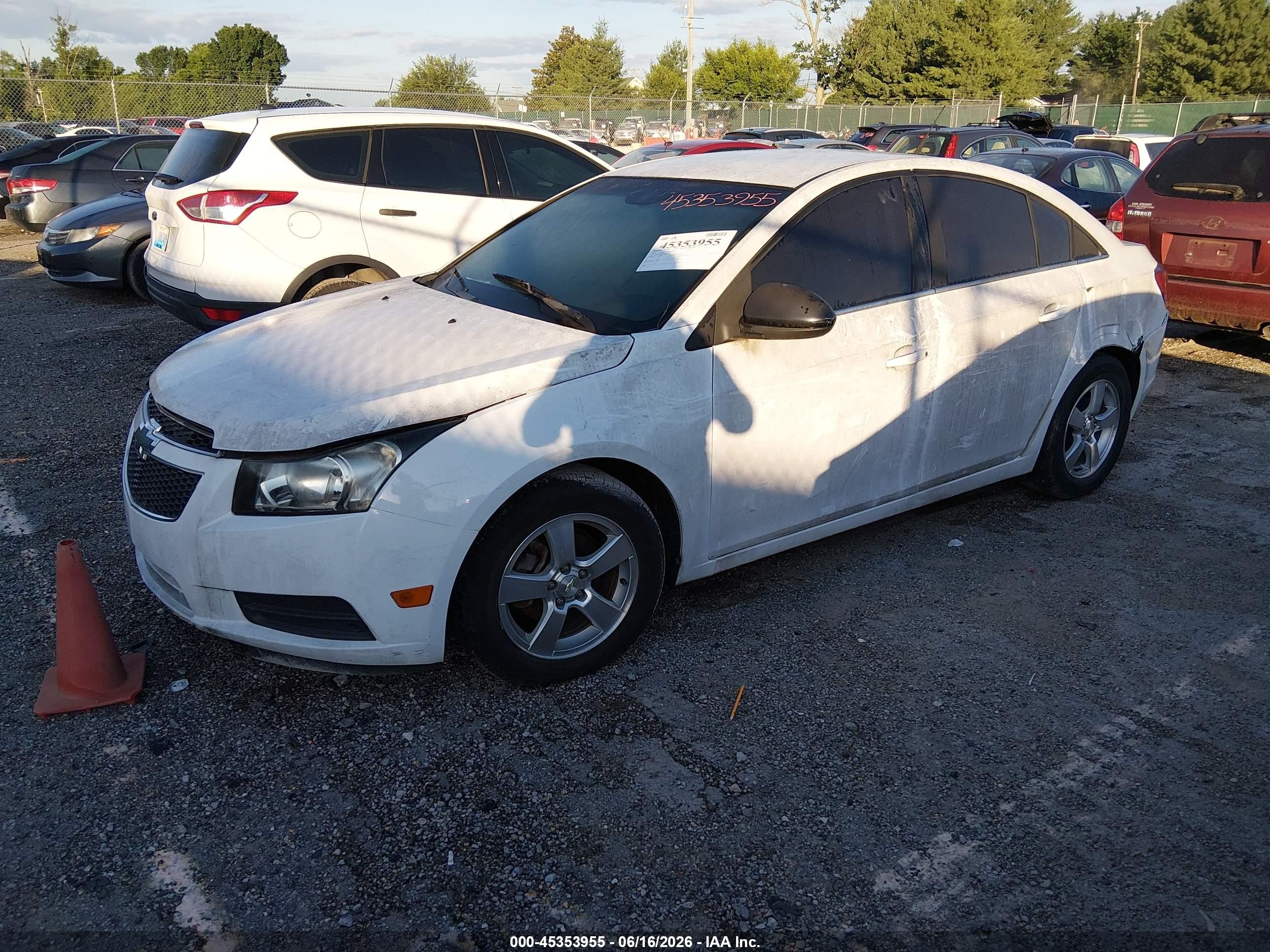 2014 Chevrolet Cruze 1lt Auto Белый vin: 1G1PC5SB0E7351368