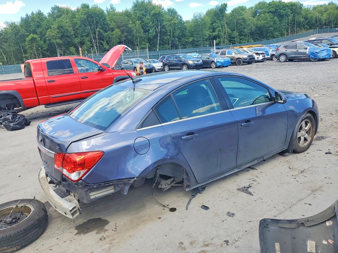 2014 Chevrolet Cruze Lt Blue vin: 1G1PC5SB0E7357509
