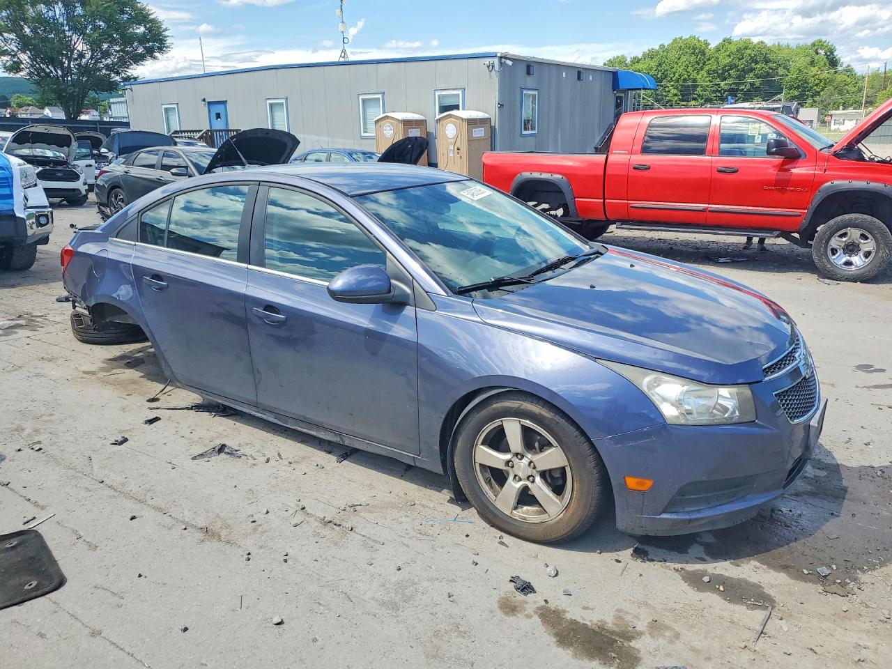 2014 Chevrolet Cruze Lt Blue vin: 1G1PC5SB0E7357509