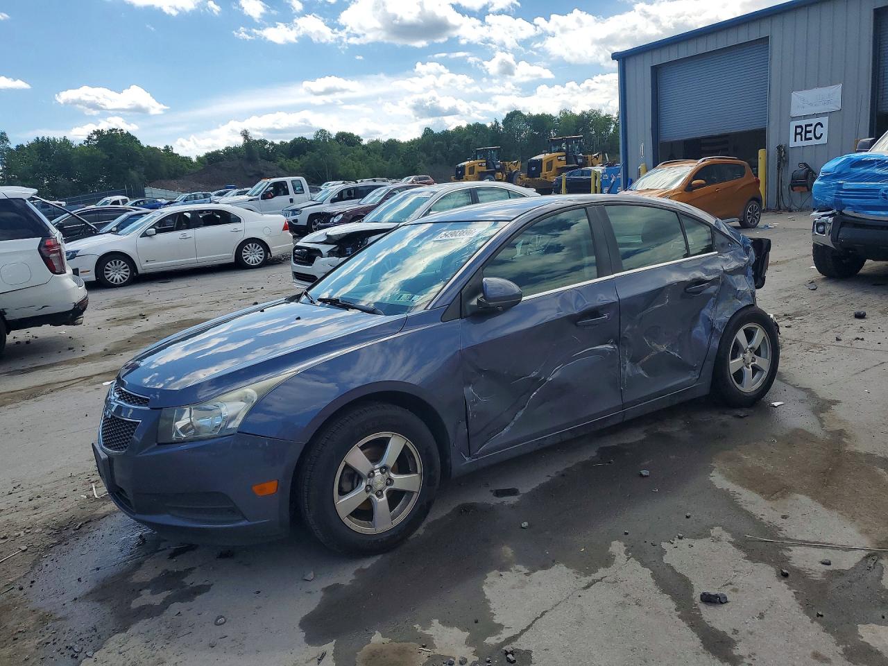 2014 Chevrolet Cruze Lt Blue vin: 1G1PC5SB0E7357509