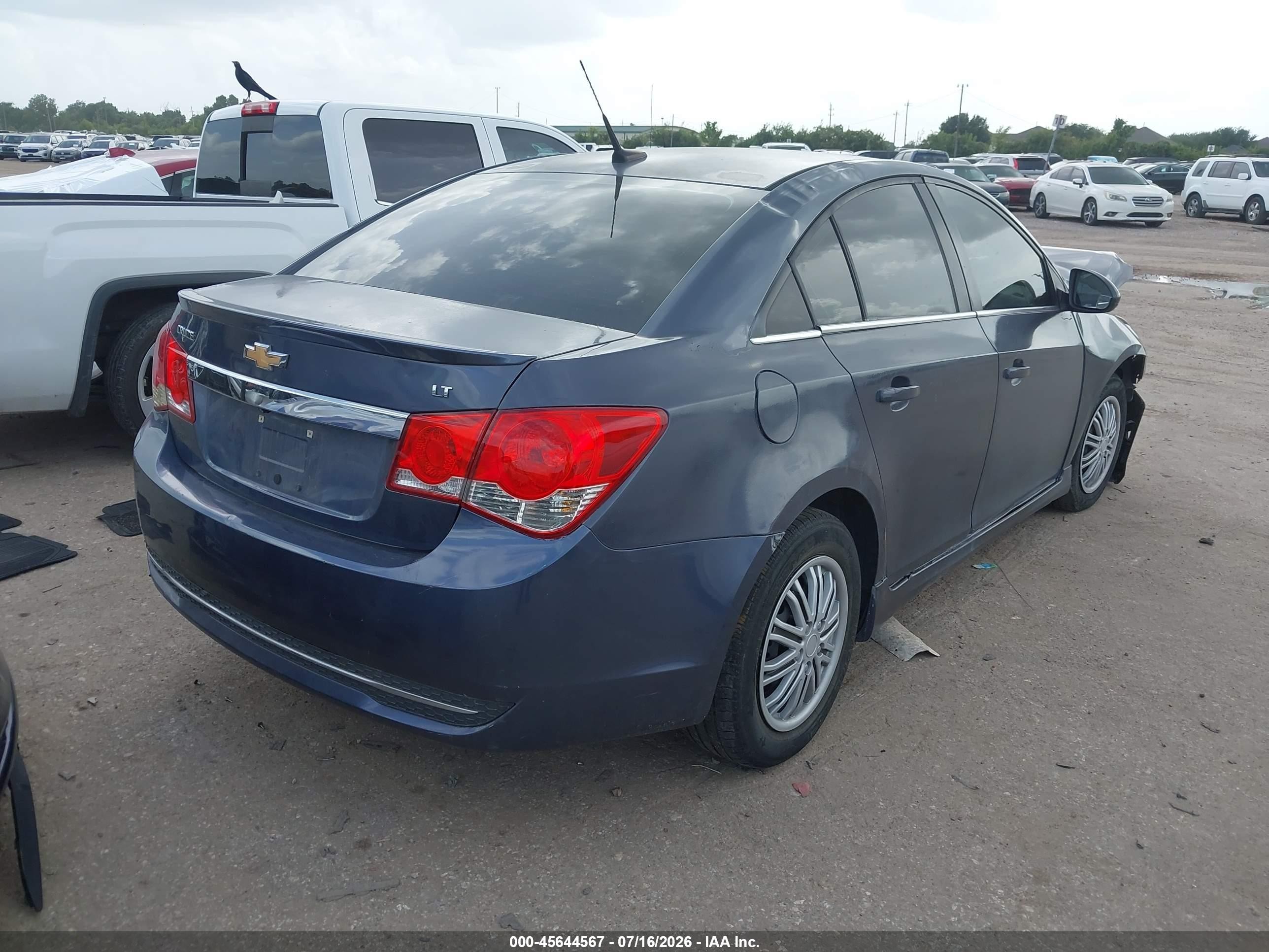 2014 Chevrolet Cruze 1lt Auto Blue vin: 1G1PC5SB0E7365187