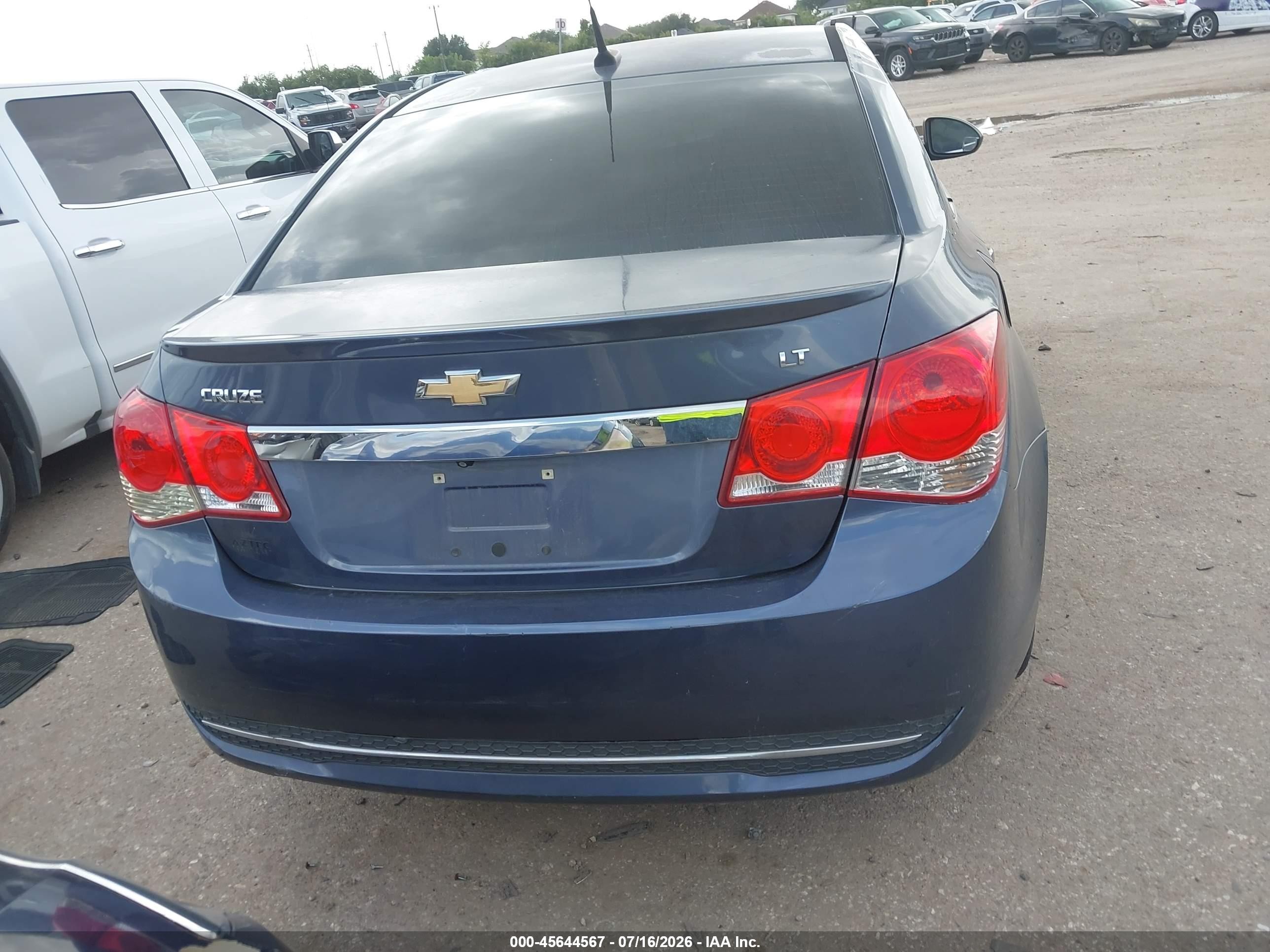 2014 Chevrolet Cruze 1lt Auto Blue vin: 1G1PC5SB0E7365187