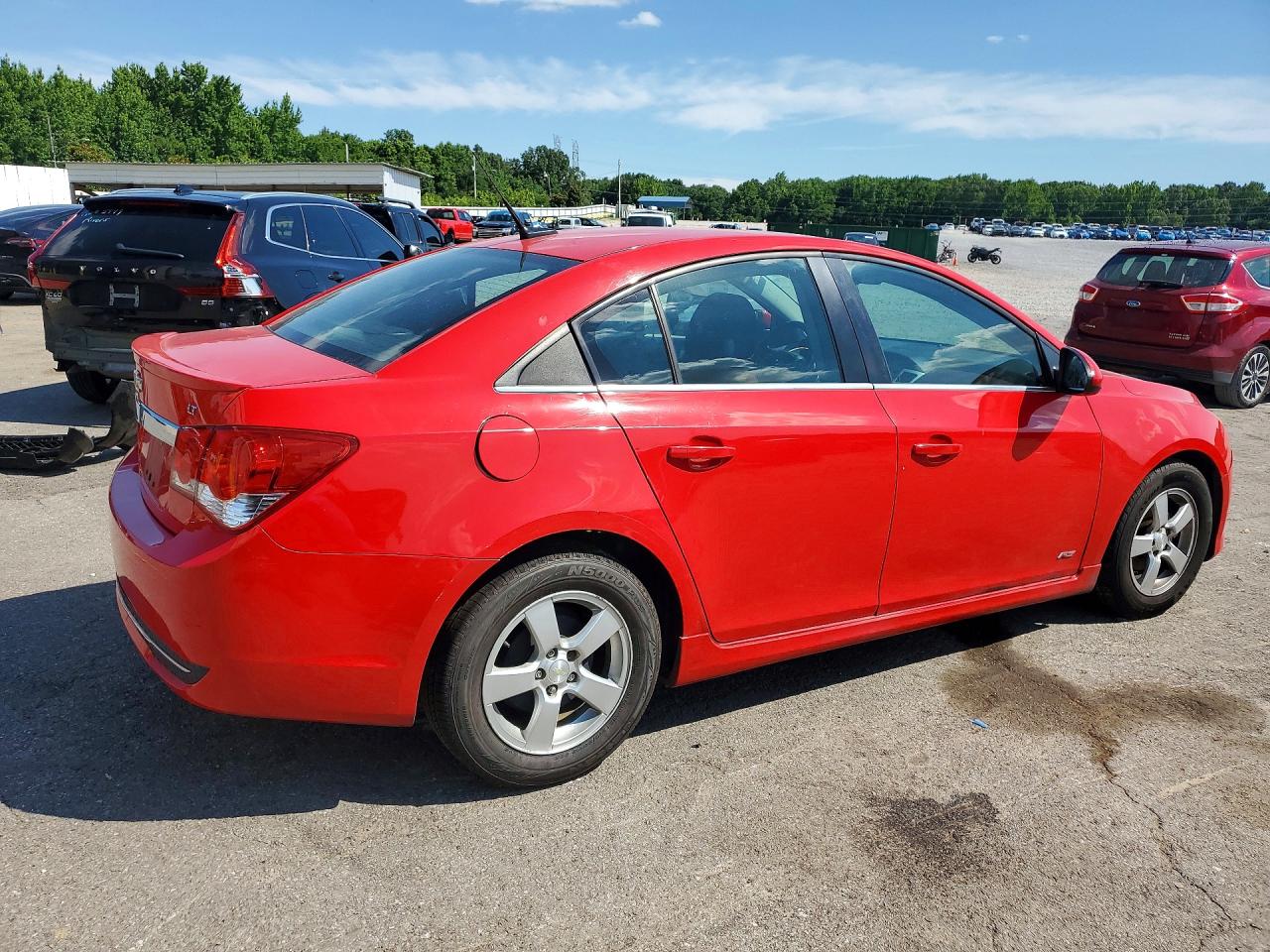 2014 Chevrolet Cruze Lt Red vin: 1G1PC5SB0E7411293