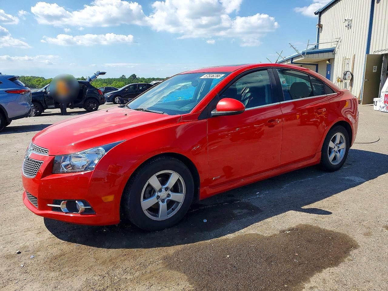2014 Chevrolet Cruze Lt Red vin: 1G1PC5SB0E7411293