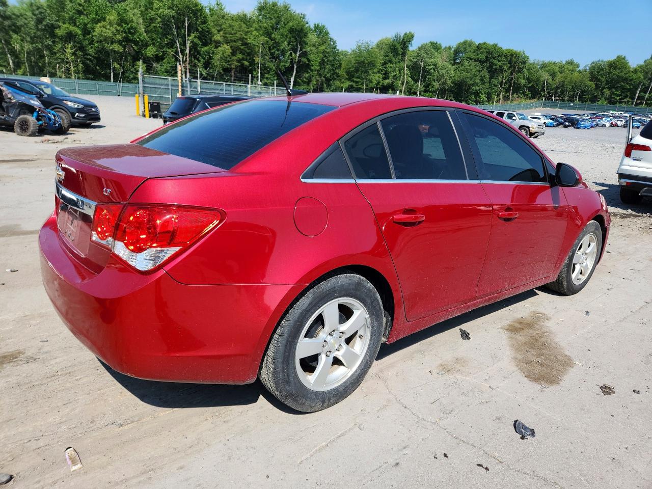 2014 Chevrolet Cruze Lt Red vin: 1G1PC5SB0E7416204