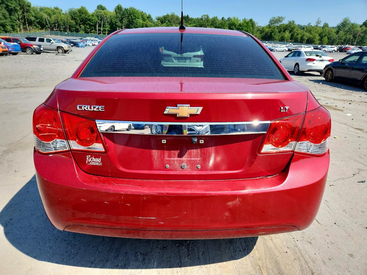 2014 Chevrolet Cruze Lt Red vin: 1G1PC5SB0E7416204