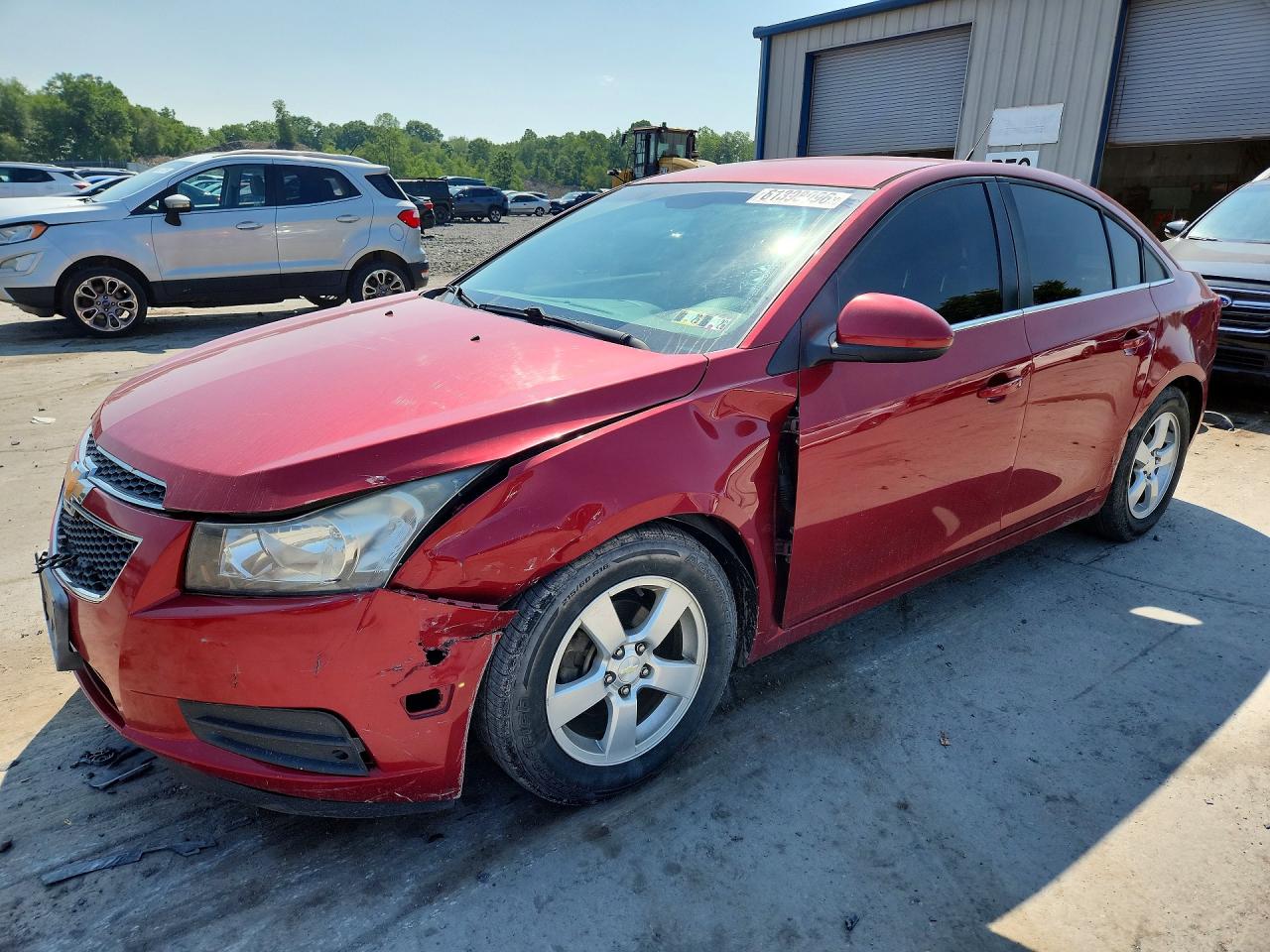 2014 Chevrolet Cruze Lt Red vin: 1G1PC5SB0E7416204