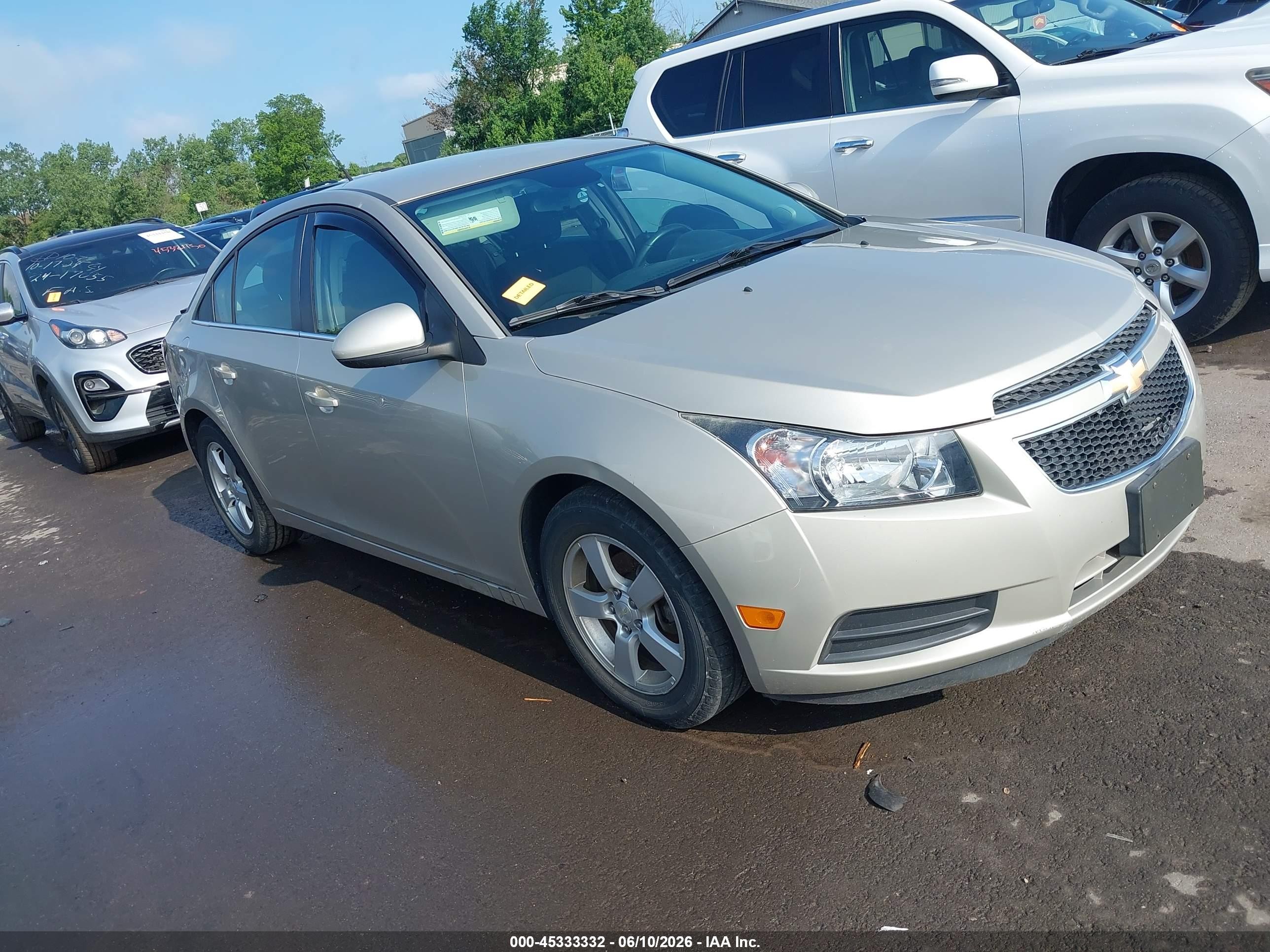 2014 Chevrolet Cruze 1lt Auto Beige vin: 1G1PC5SB0E7424092