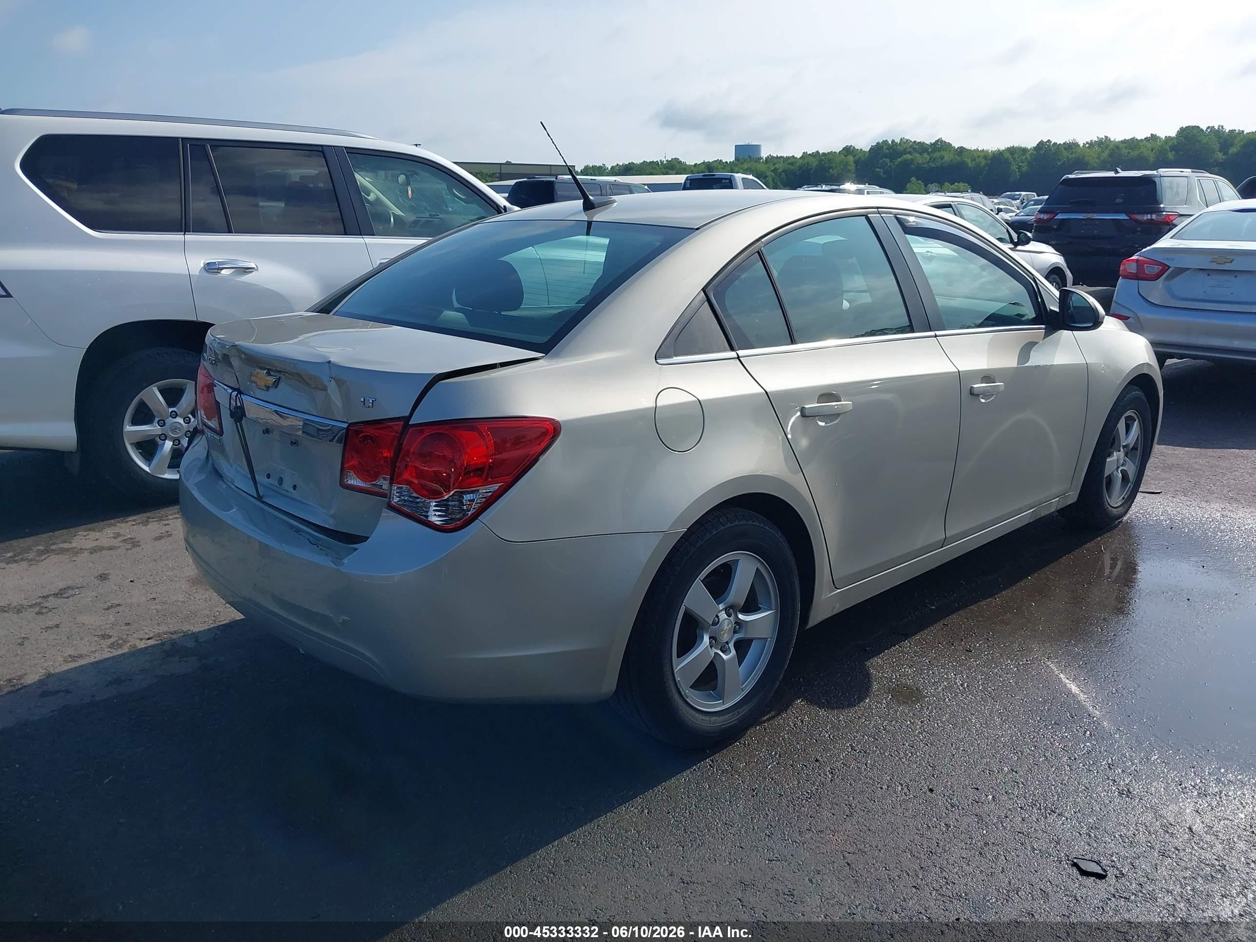 2014 Chevrolet Cruze 1lt Auto Beige vin: 1G1PC5SB0E7424092