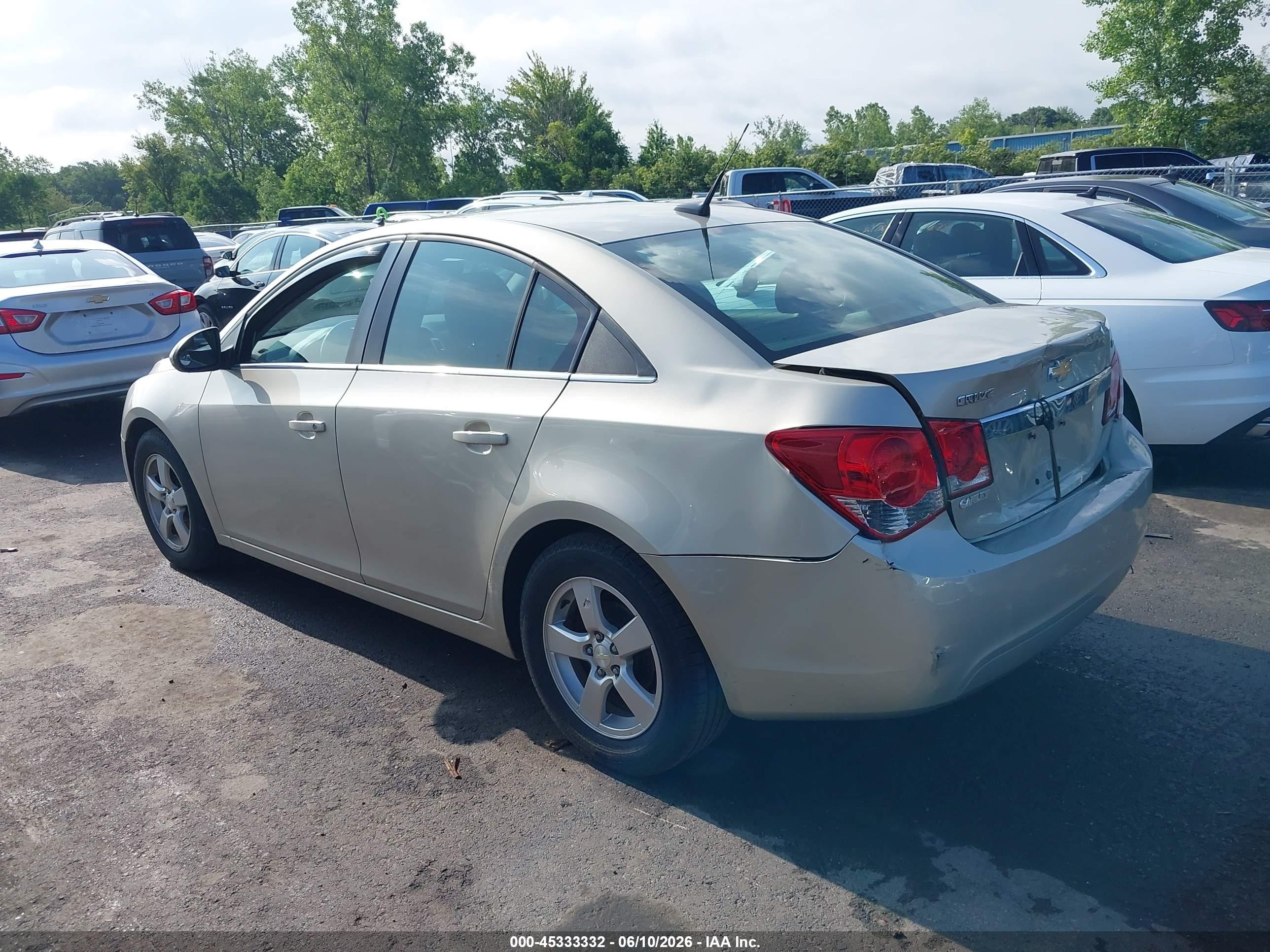 2014 Chevrolet Cruze 1lt Auto Beige vin: 1G1PC5SB0E7424092