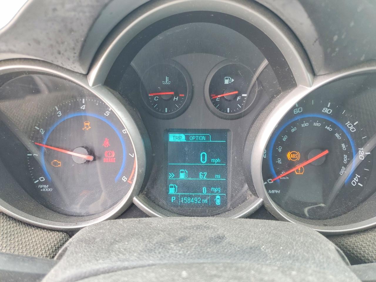 2014 Chev Cruze Lt Charcoal vin: 1G1PC5SB0E7464186
