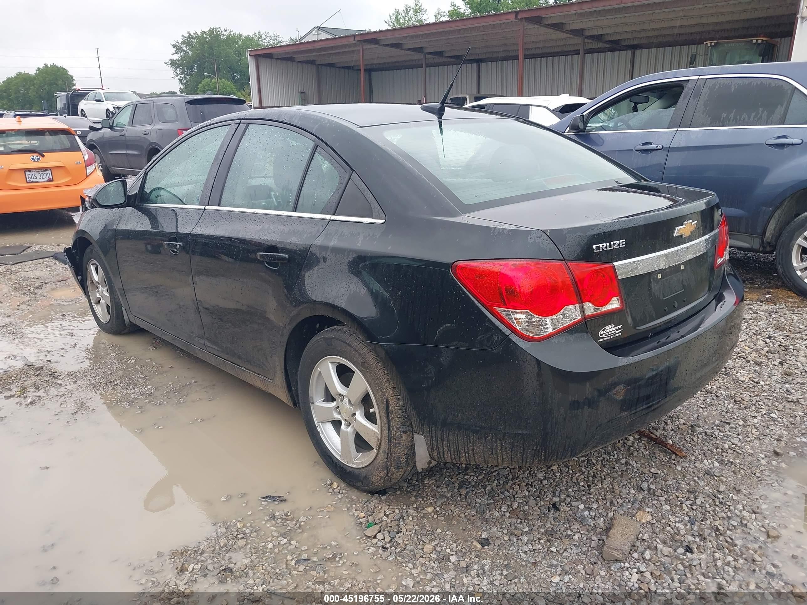 2014 Chevrolet Cruze 1lt Auto Black vin: 1G1PC5SB0E7471431