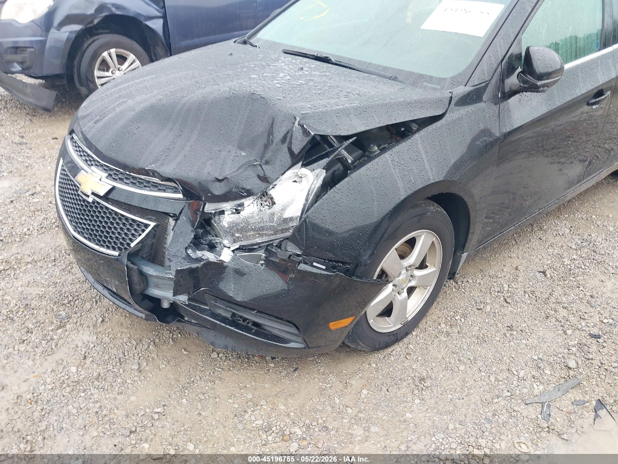 2014 Chevrolet Cruze 1lt Auto Black vin: 1G1PC5SB0E7471431