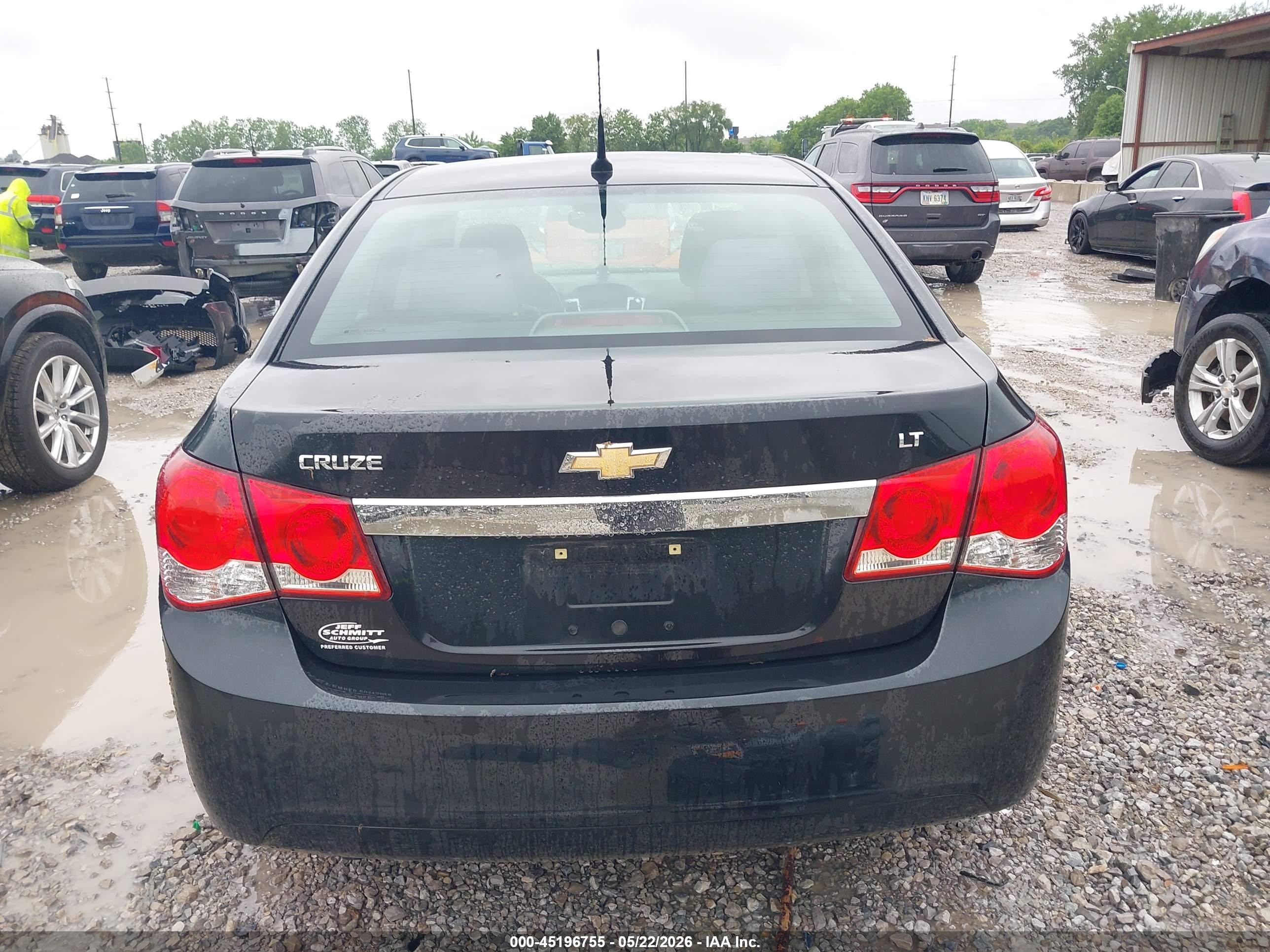 2014 Chevrolet Cruze 1lt Auto Black vin: 1G1PC5SB0E7471431