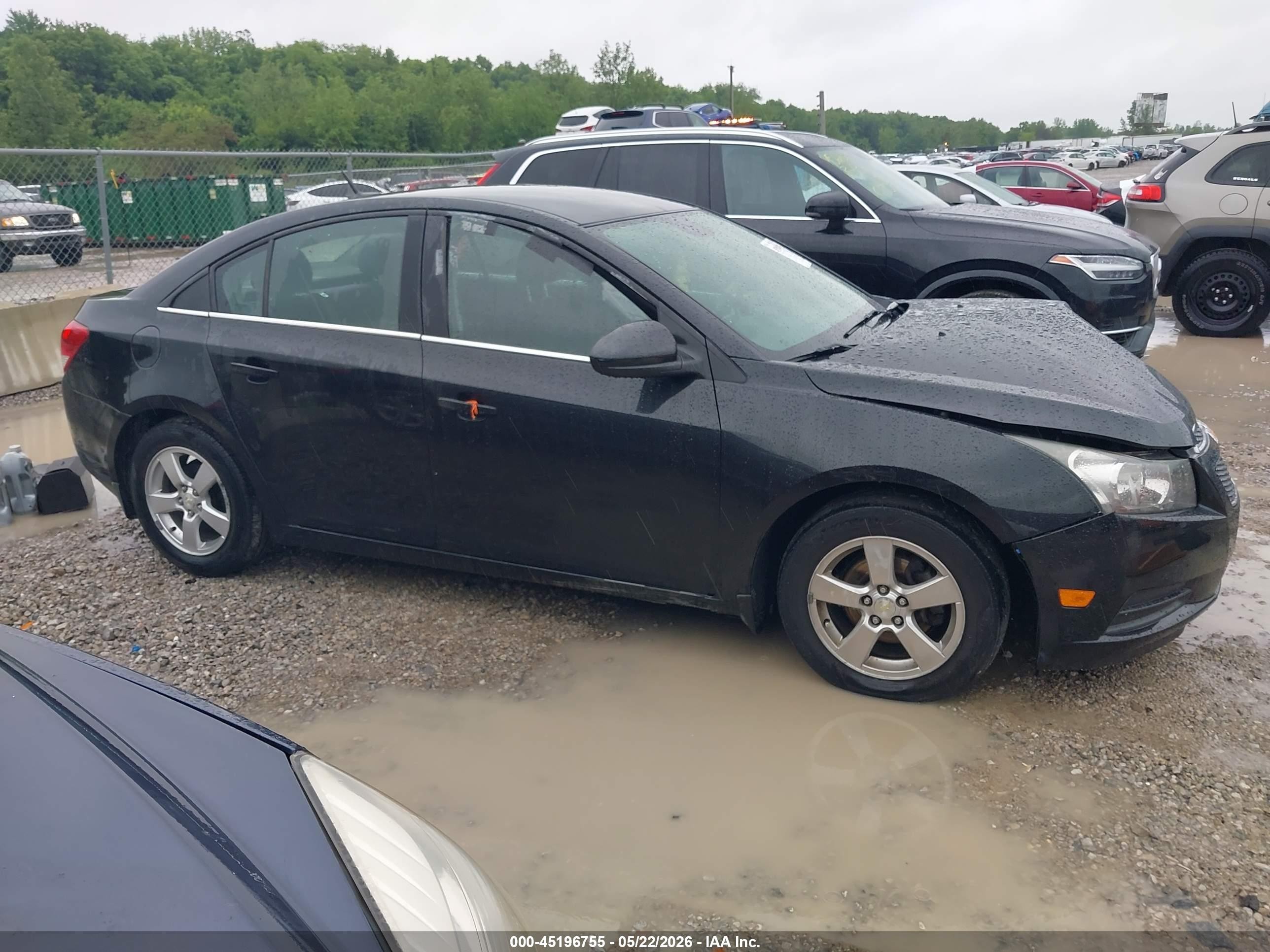 2014 Chevrolet Cruze 1lt Auto Black vin: 1G1PC5SB0E7471431