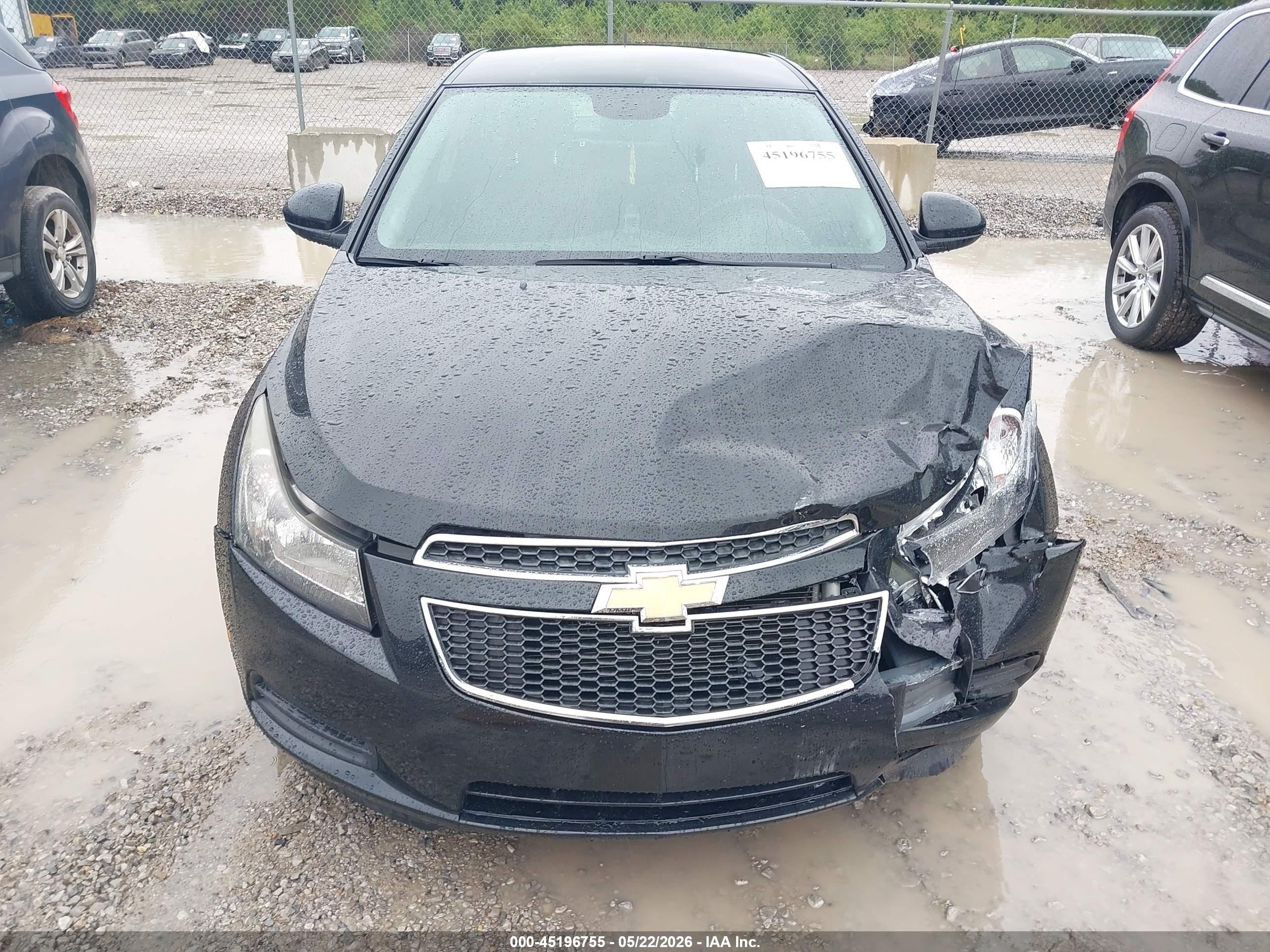 2014 Chevrolet Cruze 1lt Auto Black vin: 1G1PC5SB0E7471431