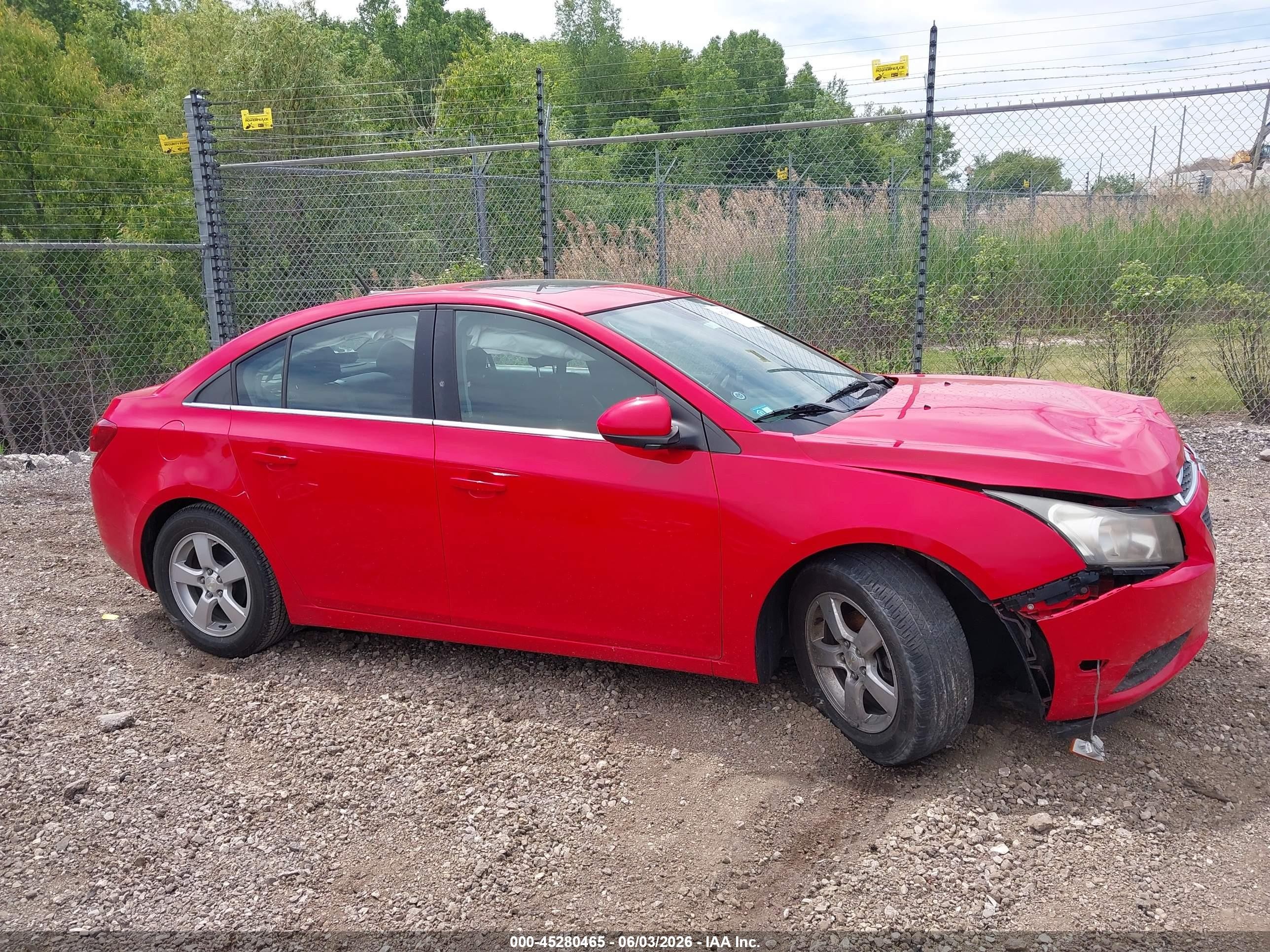 2014 Chevrolet Cruze 1lt Auto Red vin: 1G1PC5SB0E7474491