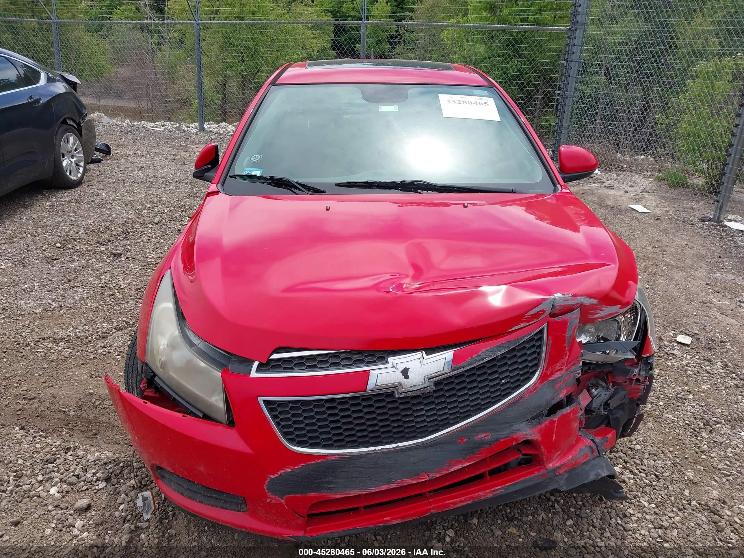 2014 Chevrolet Cruze 1lt Auto Red vin: 1G1PC5SB0E7474491
