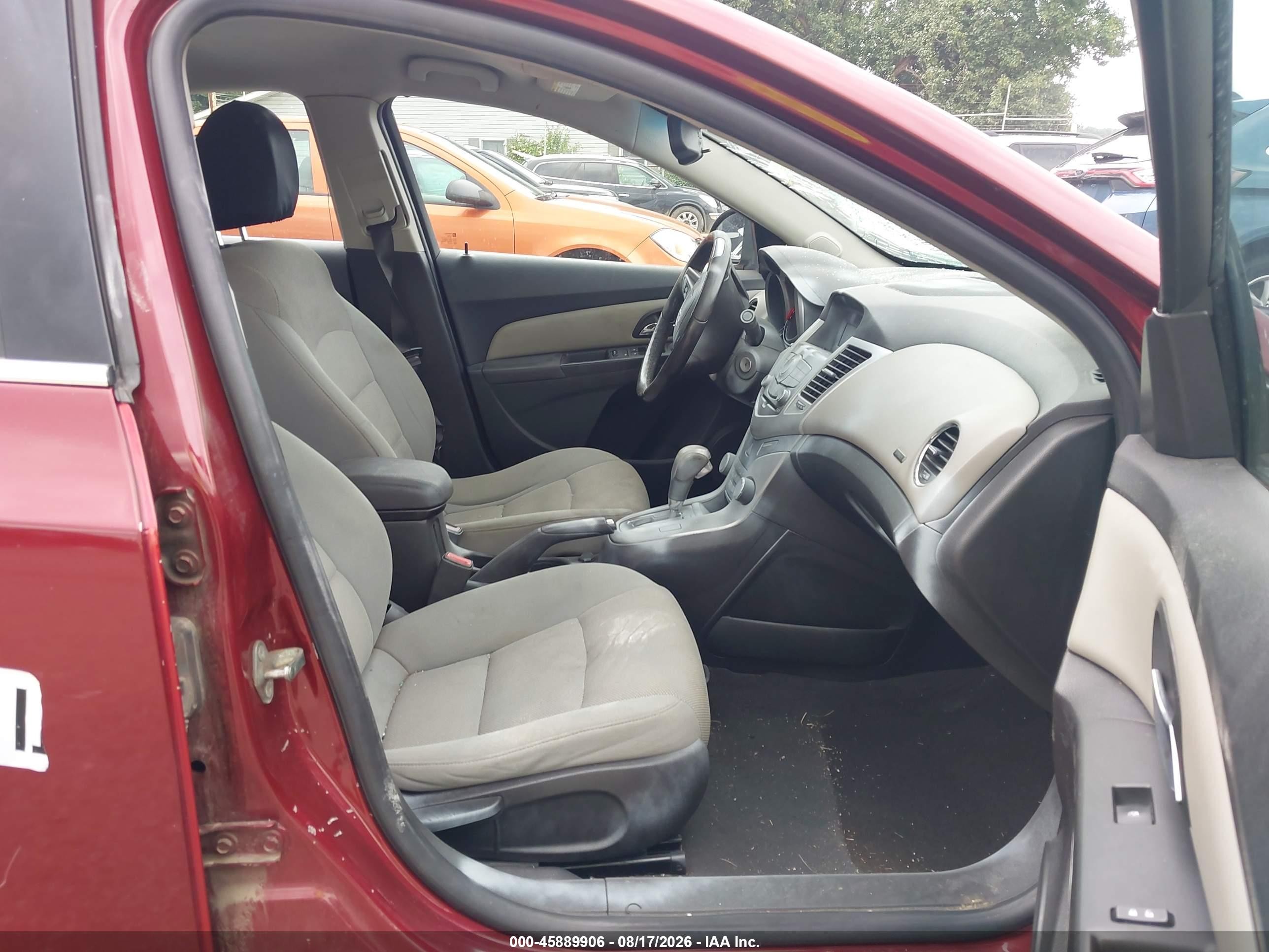 2015 Chevrolet Cruze 1lt Auto Red vin: 1G1PC5SB0F7100013