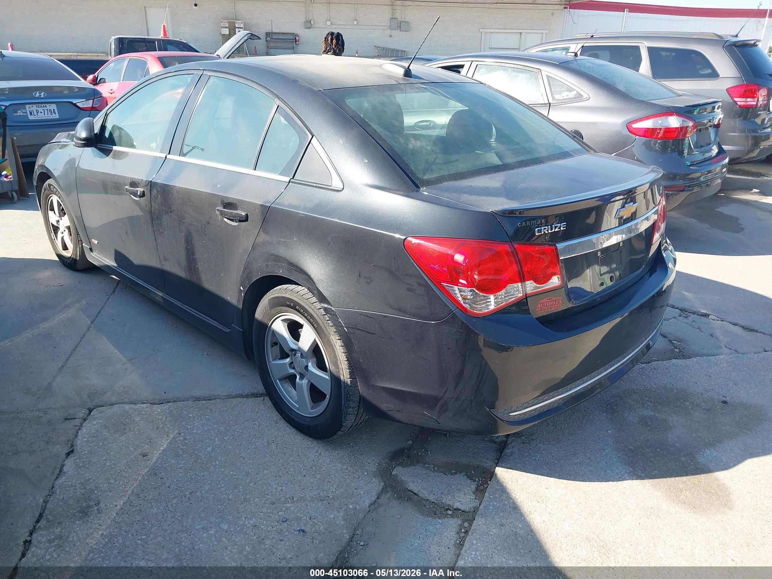 2015 Chevrolet Cruze 1lt Auto Черный vin: 1G1PC5SB0F7101811