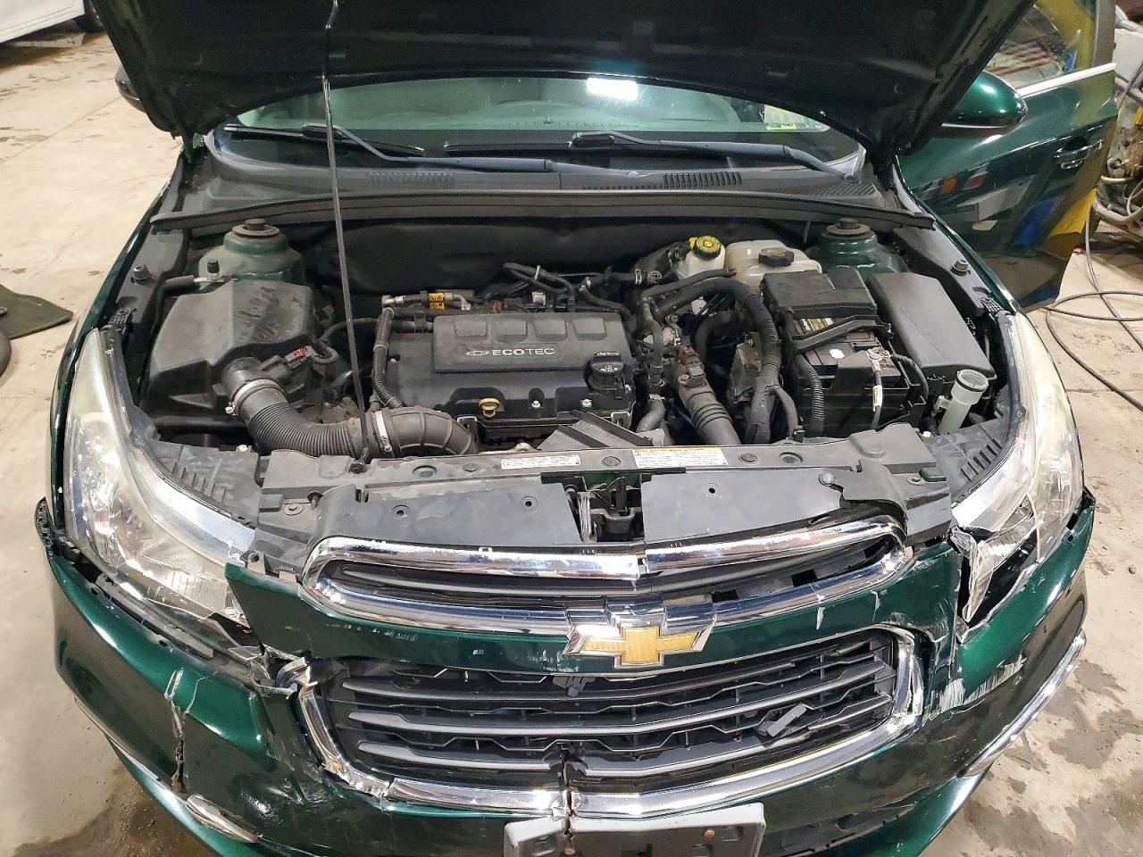 2015 Chevrolet Cruze Lt Green vin: 1G1PC5SB0F7108614
