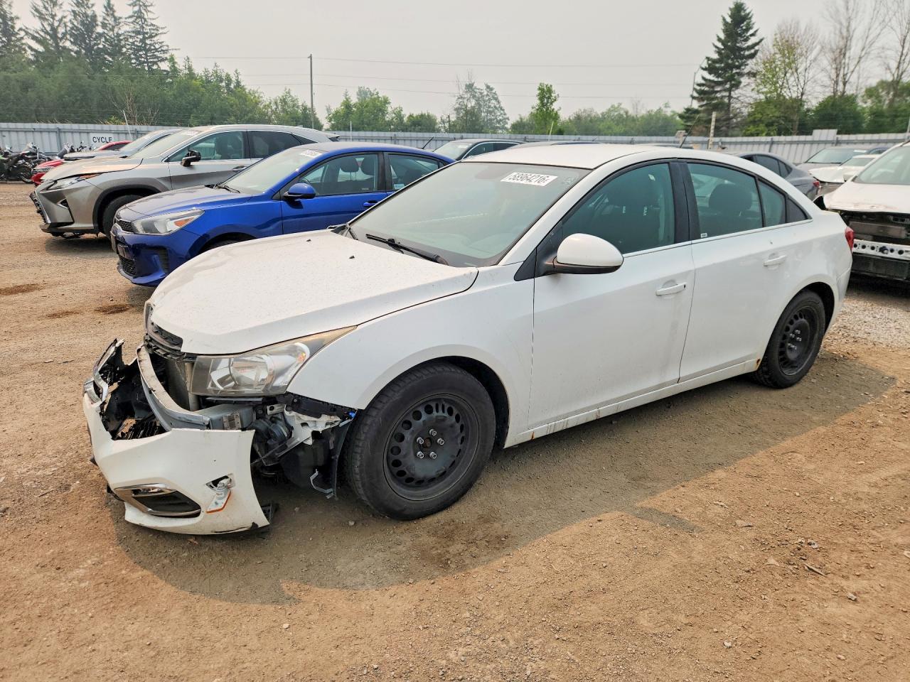 2015 Chevrolet Cruze Lt White vin: 1G1PC5SB0F7163547