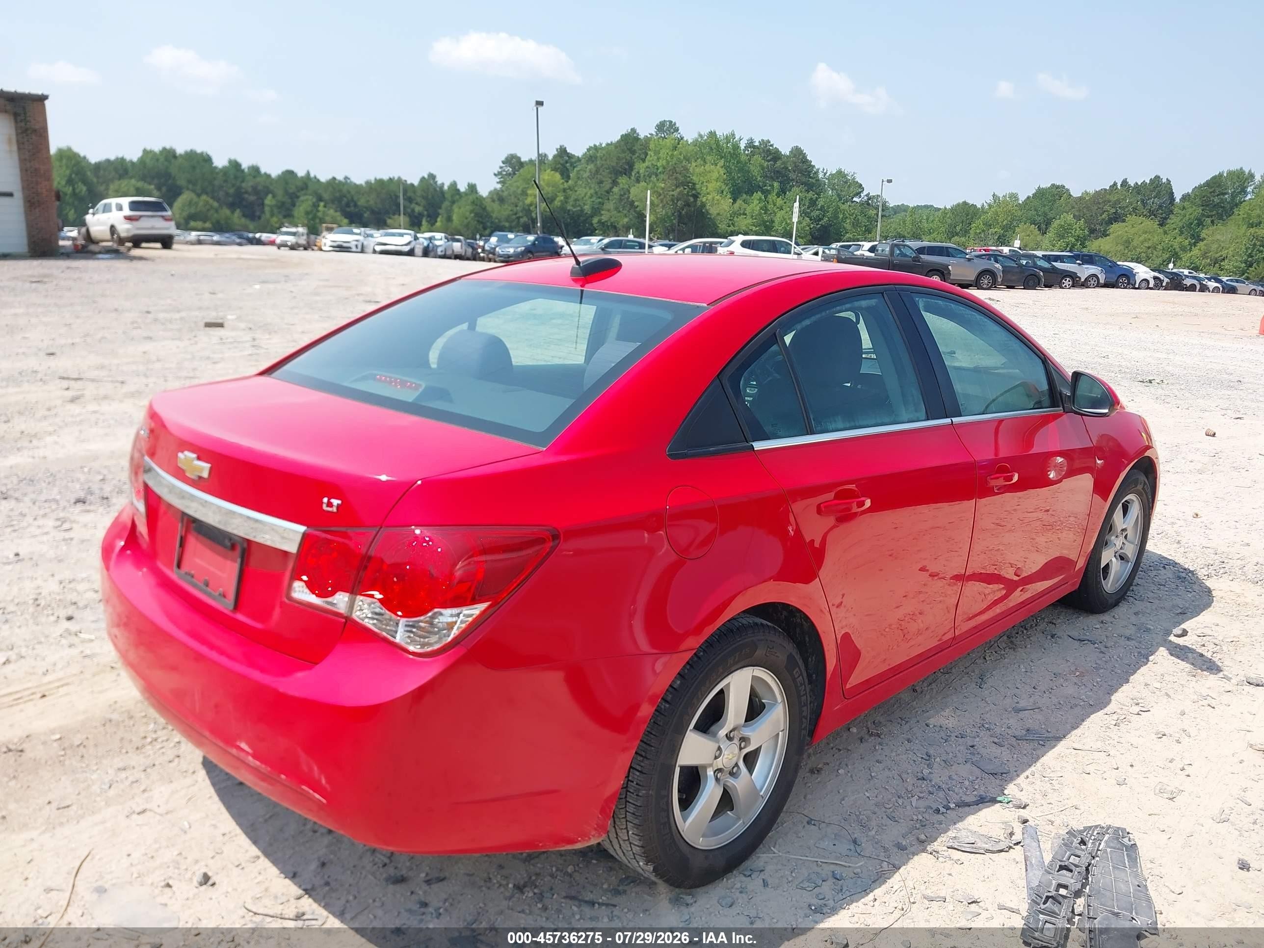 2015 Chevrolet Cruze 1lt Auto Red vin: 1G1PC5SB0F7173253