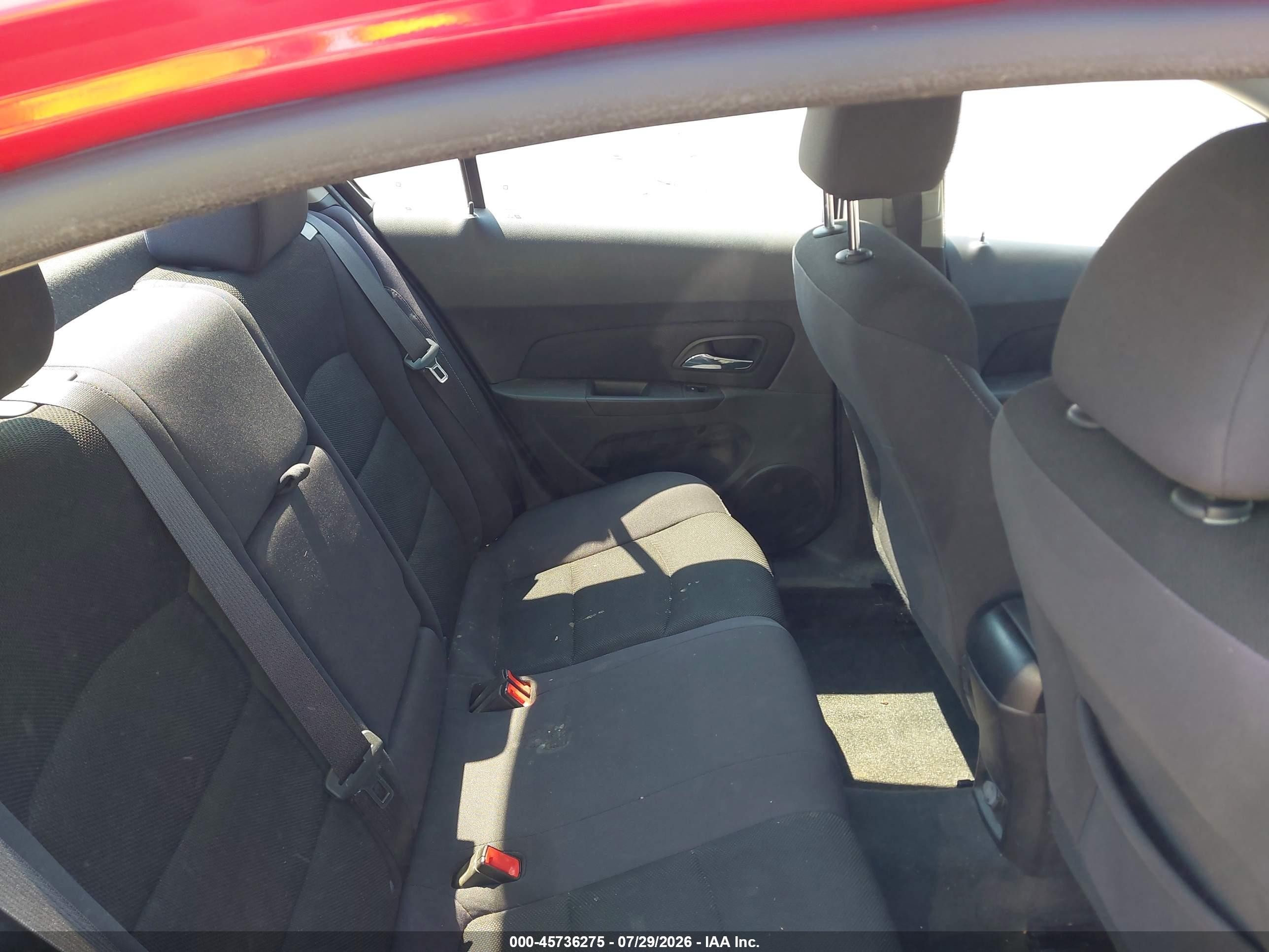 2015 Chevrolet Cruze 1lt Auto Red vin: 1G1PC5SB0F7173253