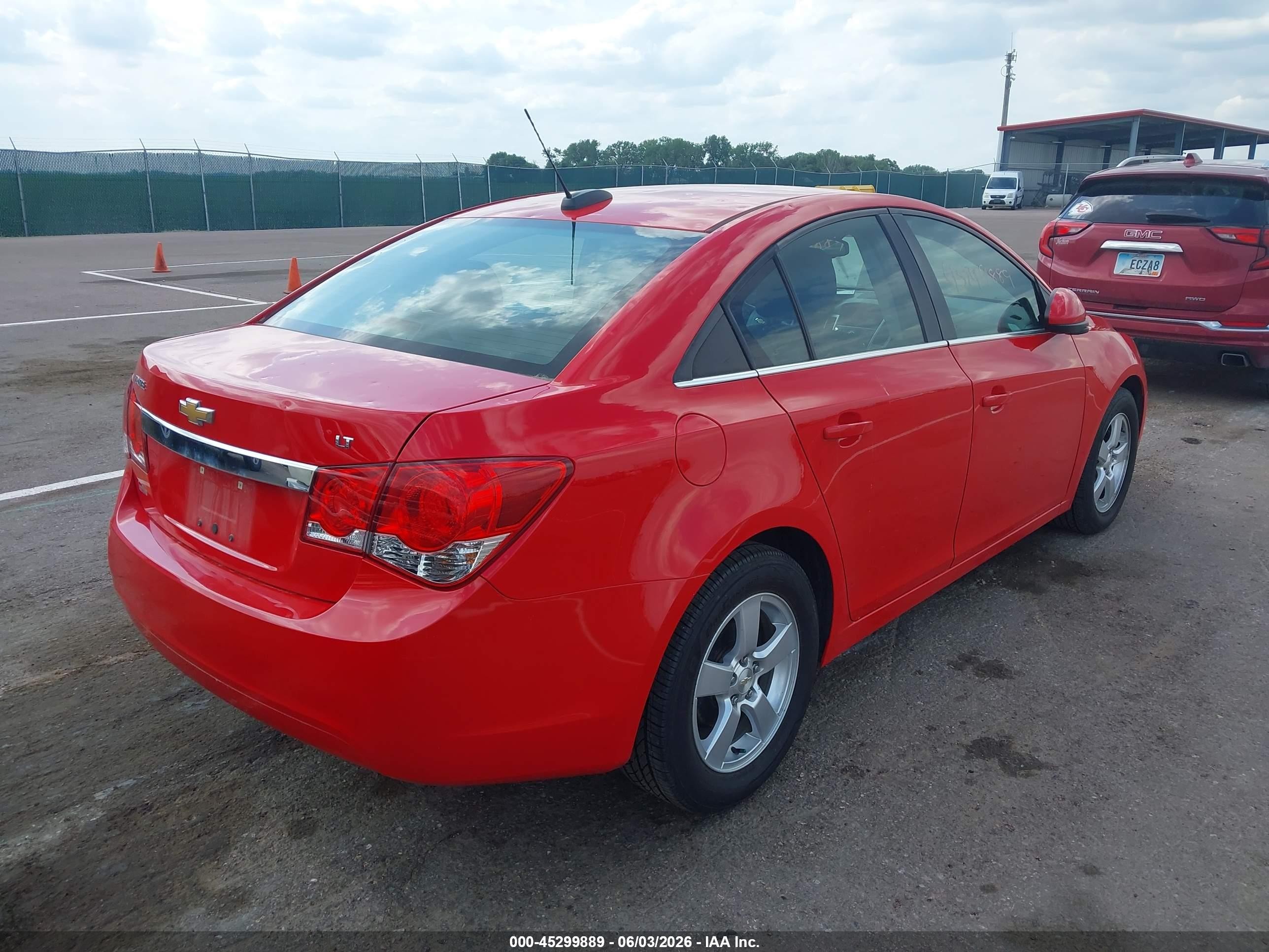 2015 Chevrolet Cruze 1lt Auto Red vin: 1G1PC5SB0F7177271