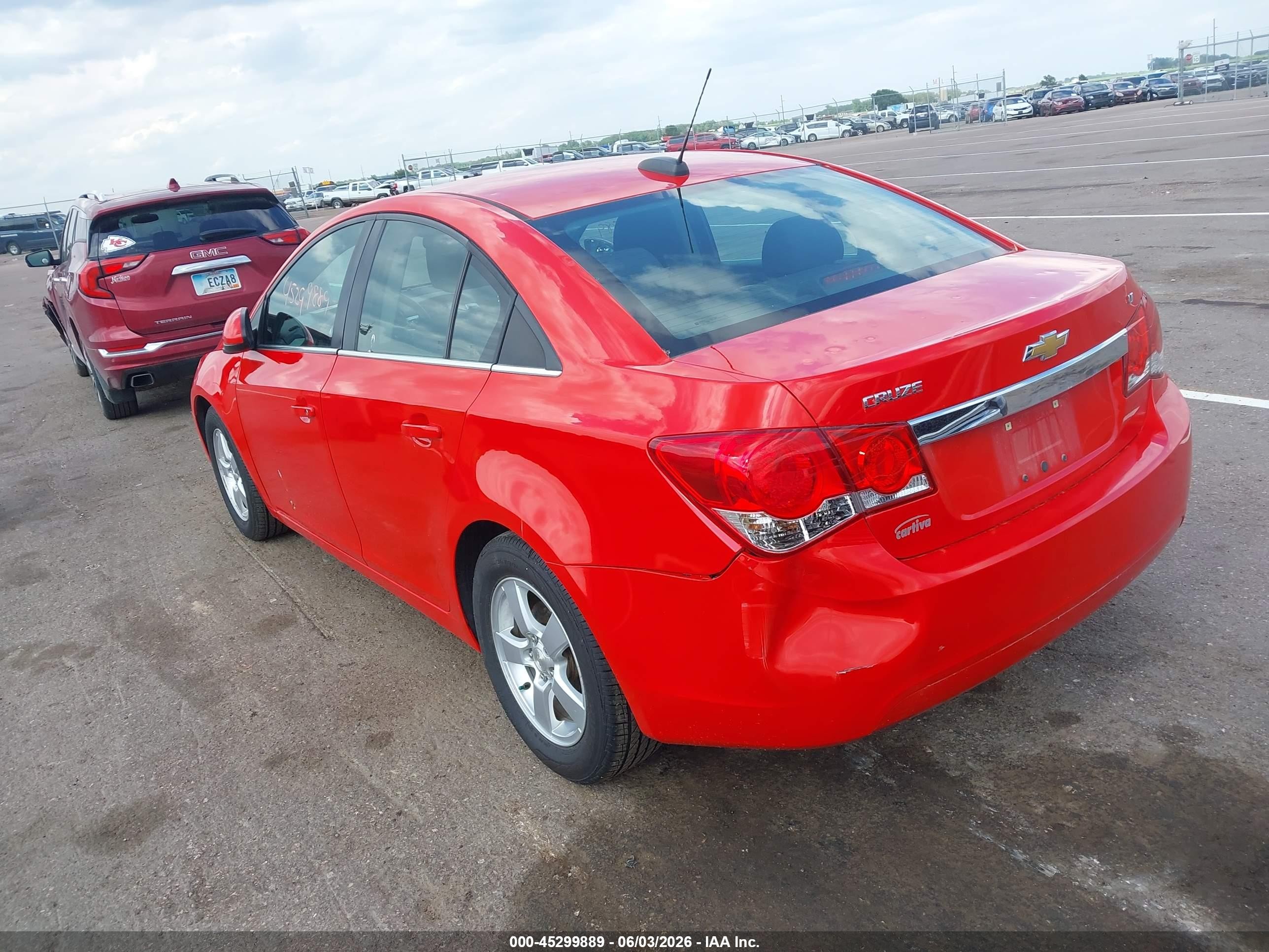 2015 Chevrolet Cruze 1lt Auto Red vin: 1G1PC5SB0F7177271