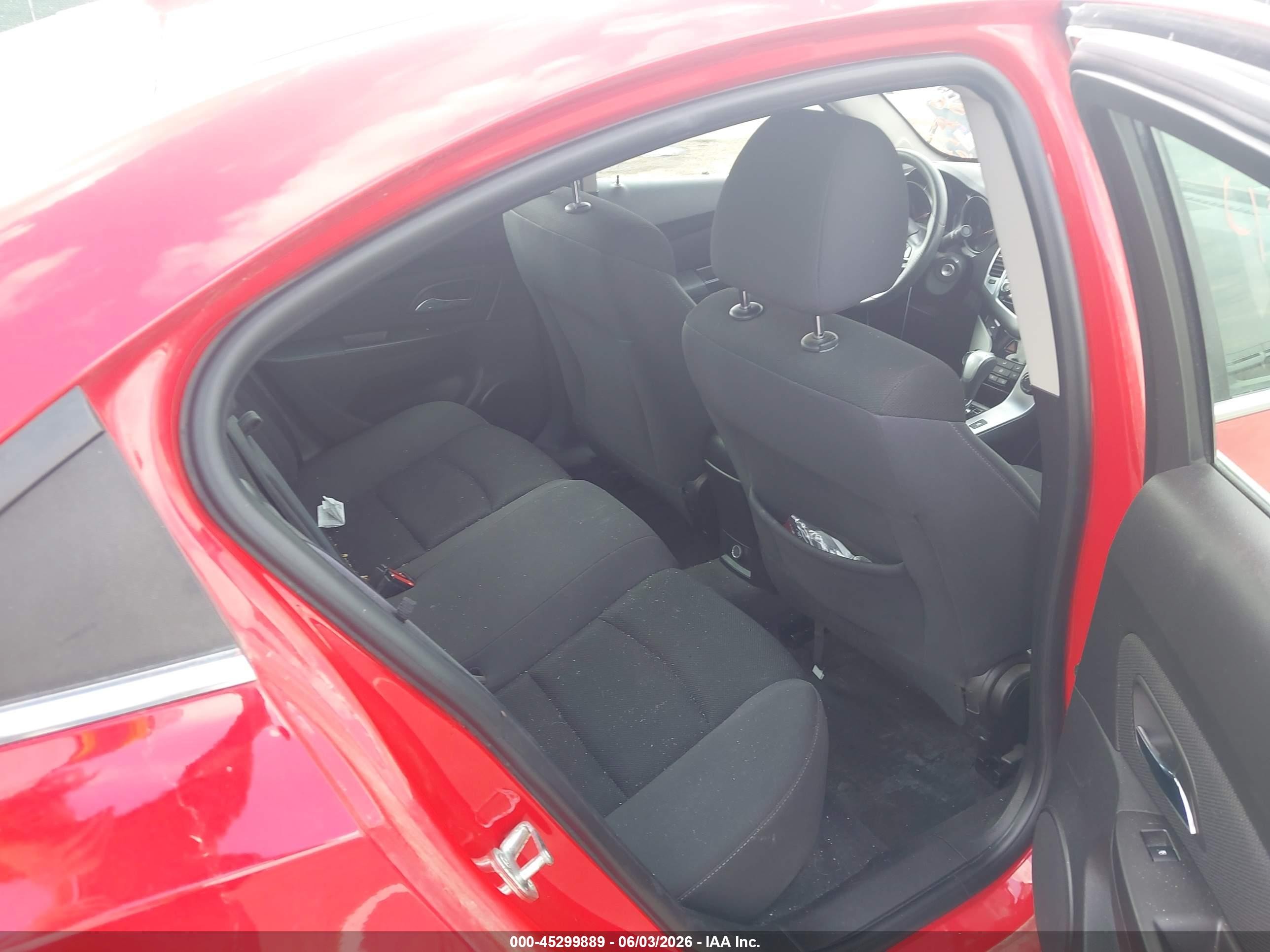 2015 Chevrolet Cruze 1lt Auto Red vin: 1G1PC5SB0F7177271