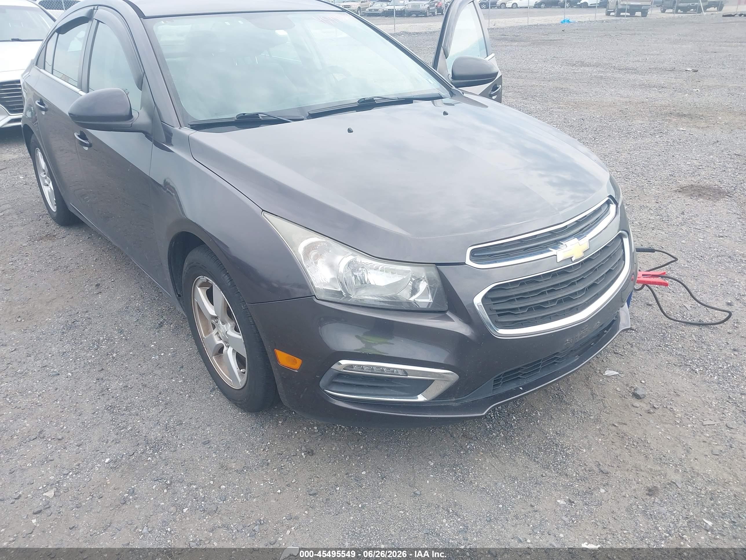 2015 Chevrolet Cruze 1lt Auto Gray vin: 1G1PC5SB0F7185936