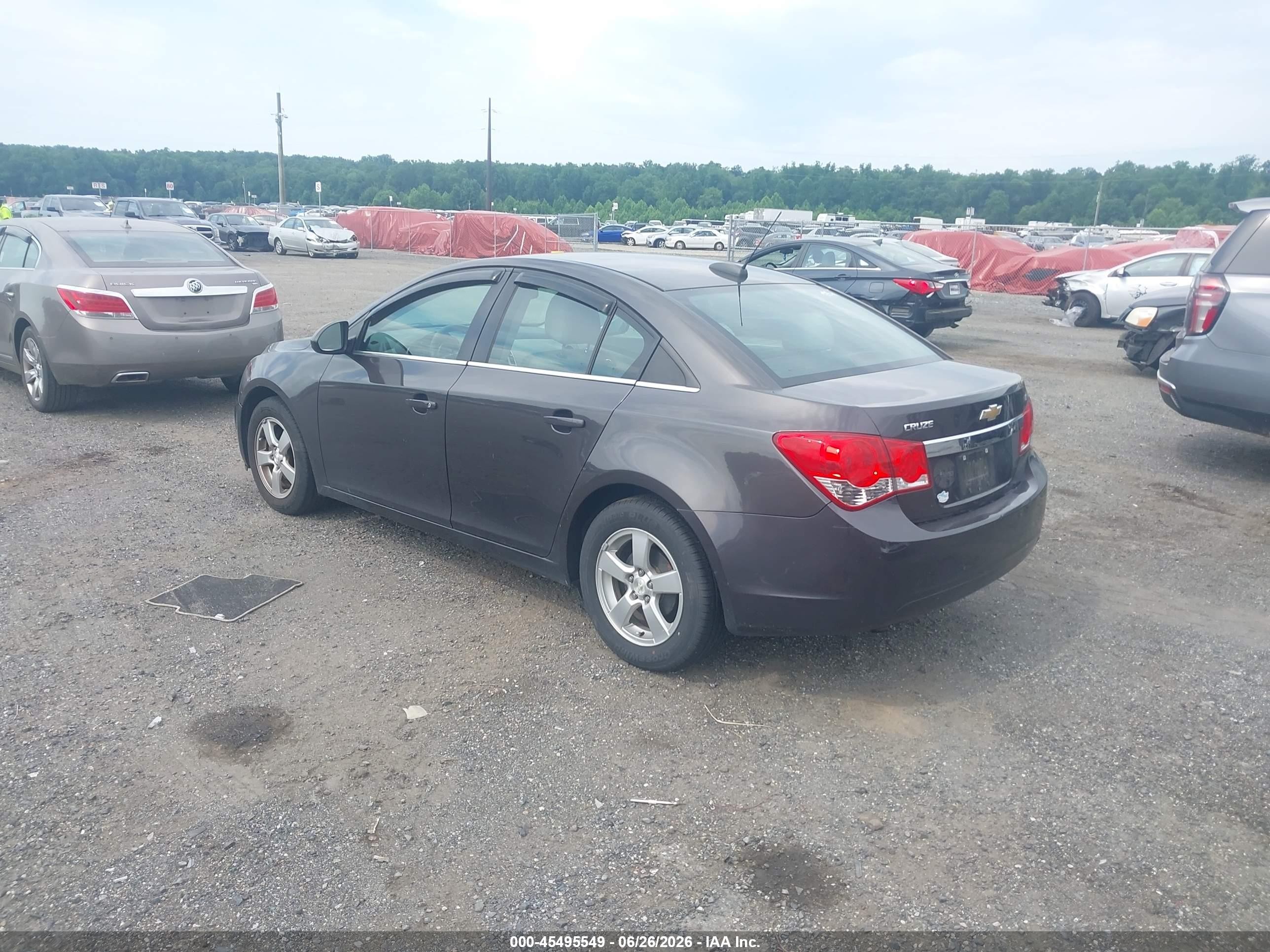 2015 Chevrolet Cruze 1lt Auto Gray vin: 1G1PC5SB0F7185936