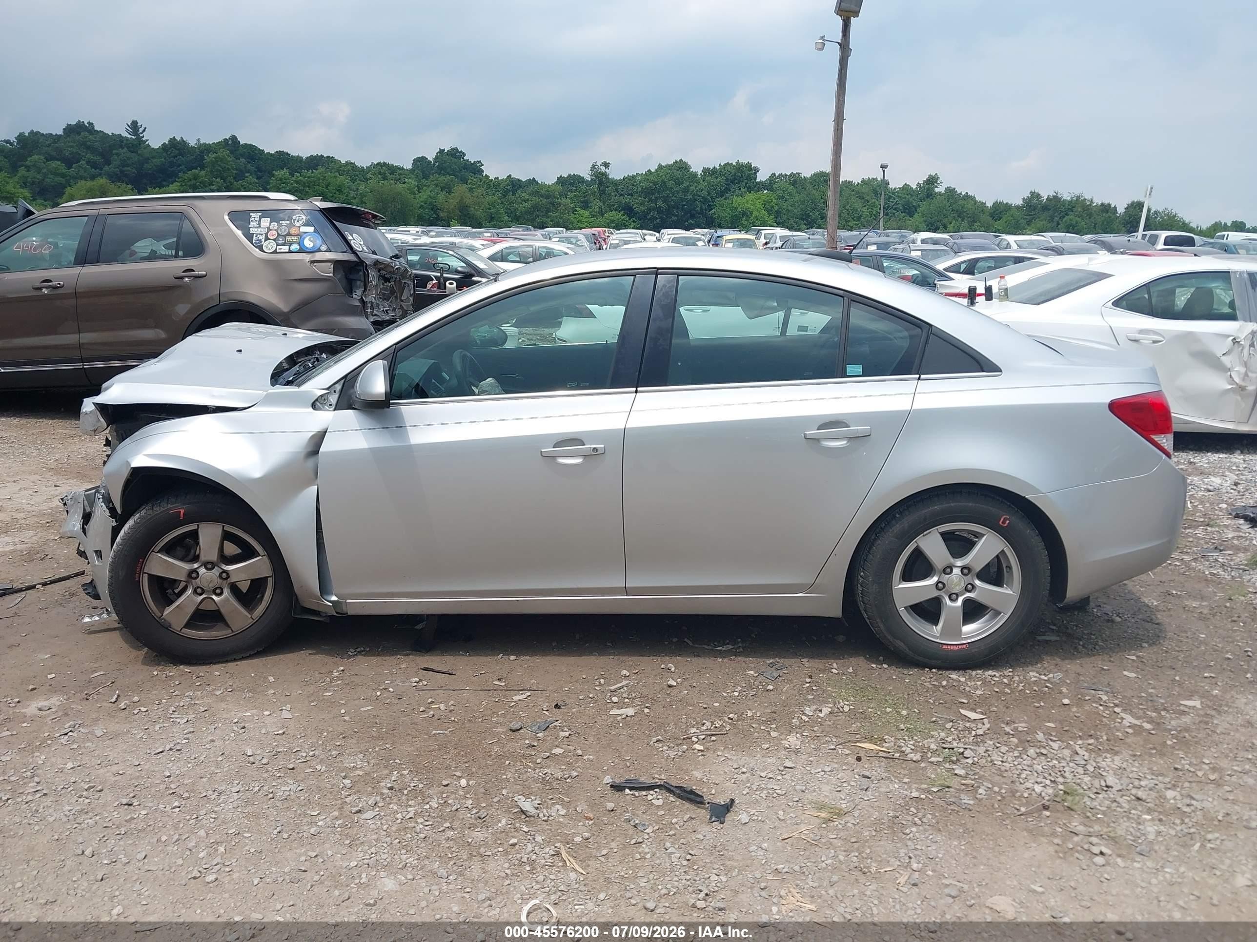 2015 Chevrolet Cruze 1lt Auto Silver vin: 1G1PC5SB0F7191882