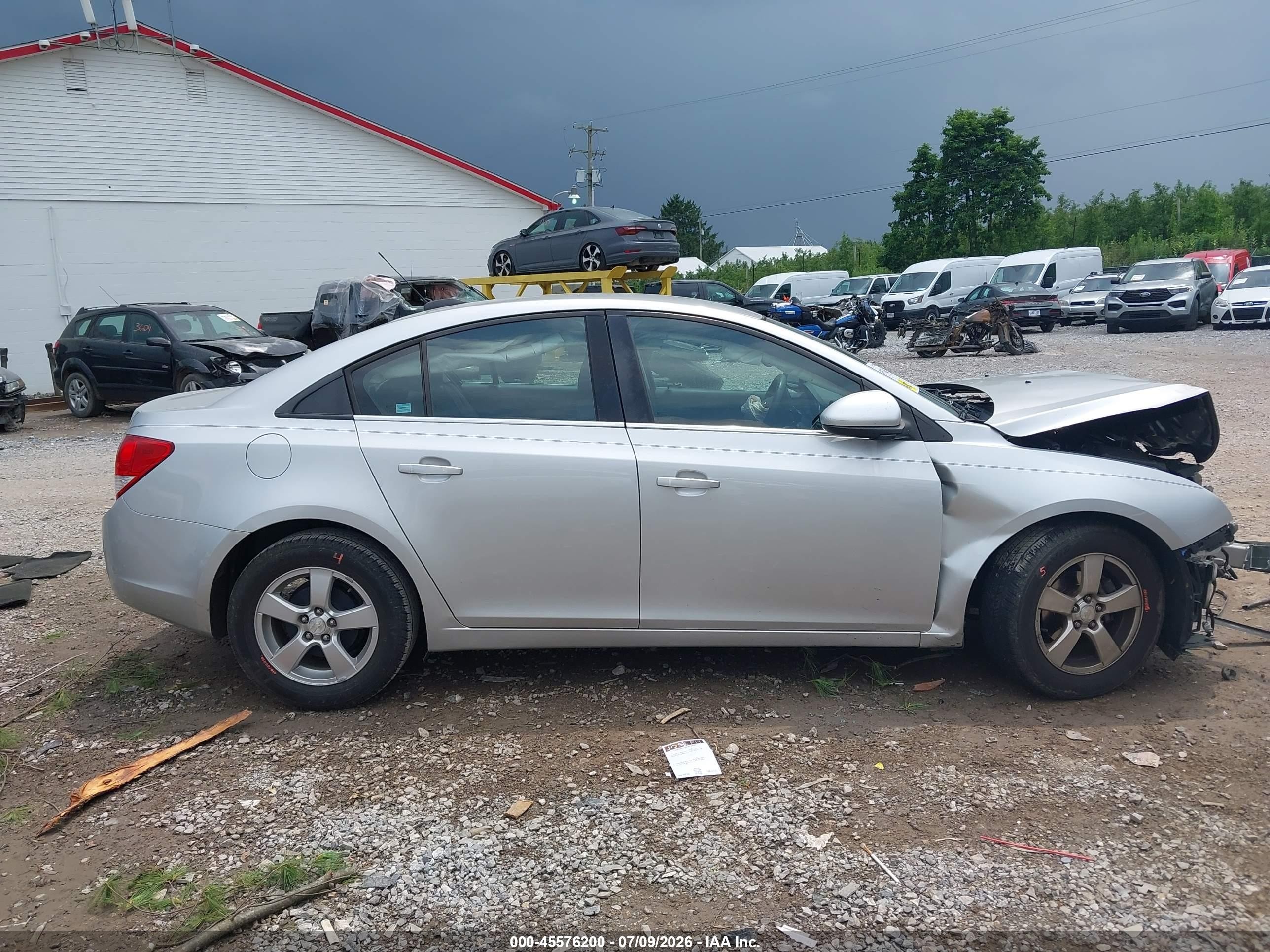 2015 Chevrolet Cruze 1lt Auto Silver vin: 1G1PC5SB0F7191882