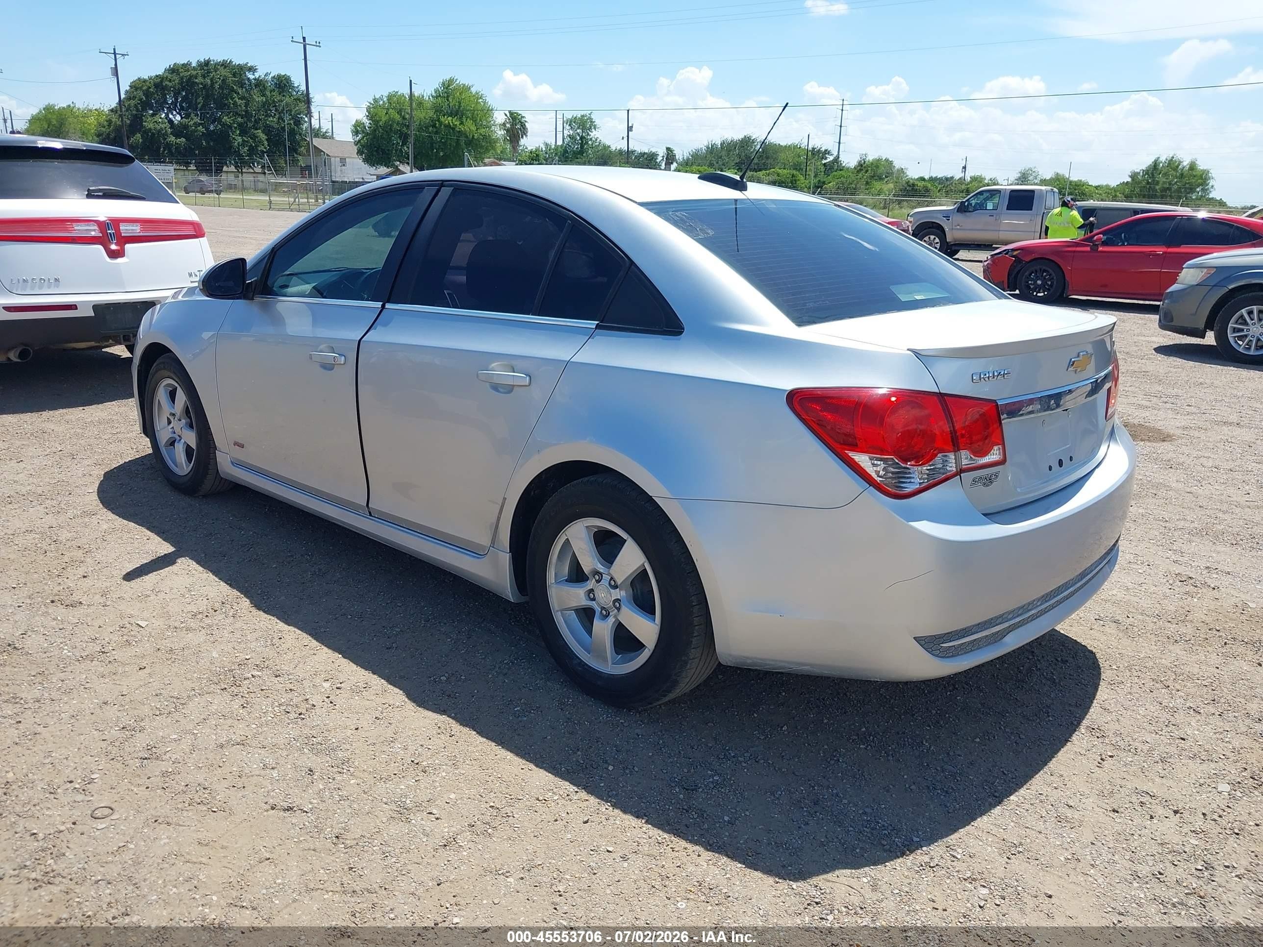 2015 Chevrolet Cruze 1lt Auto Серебряный vin: 1G1PC5SB0F7192482
